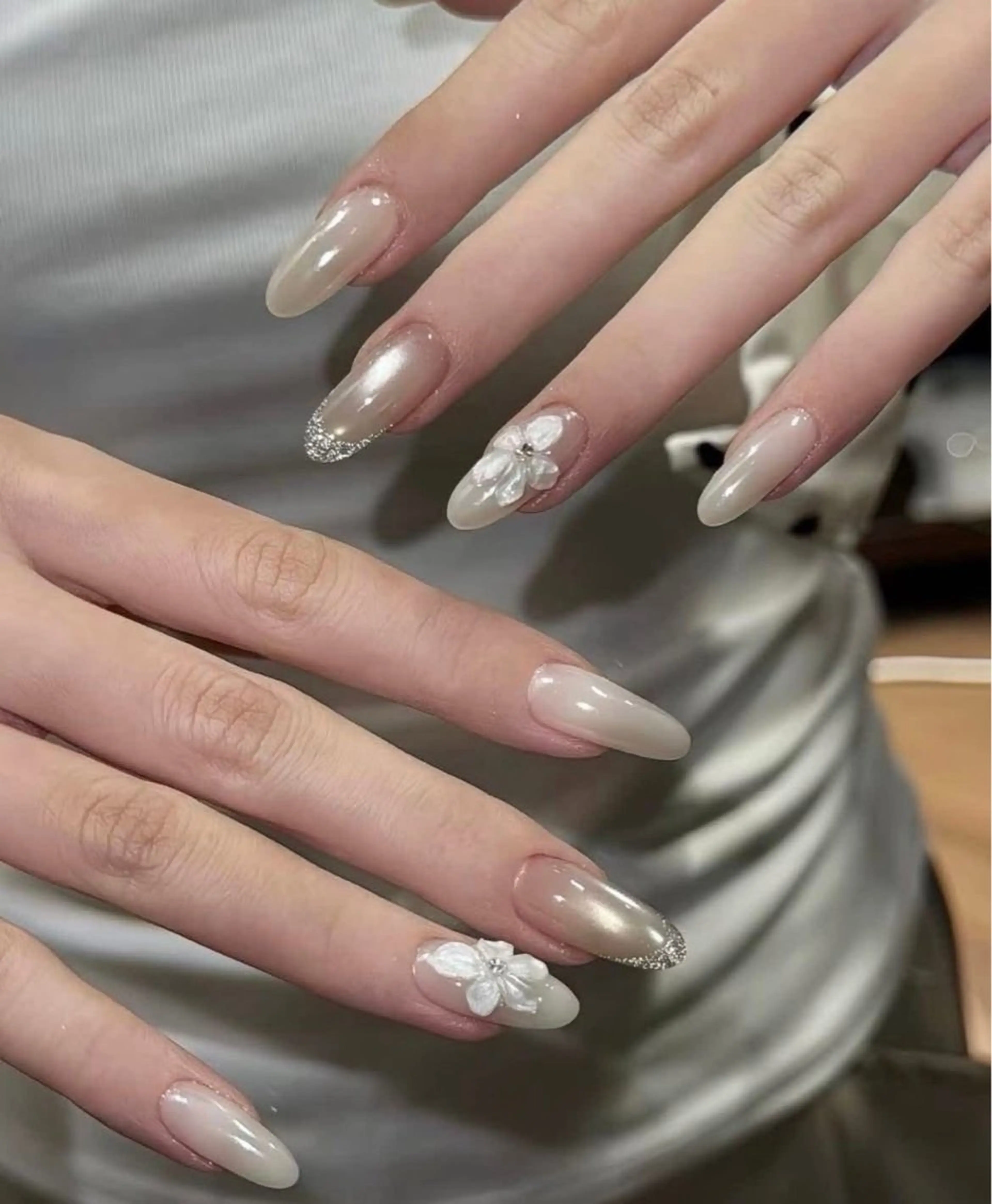 ネイル 韓国ネイル 持ち込み ニュアンスネイル ネイルチップ ハンドネイル Minn ANA.CHUOのネイルデザイン