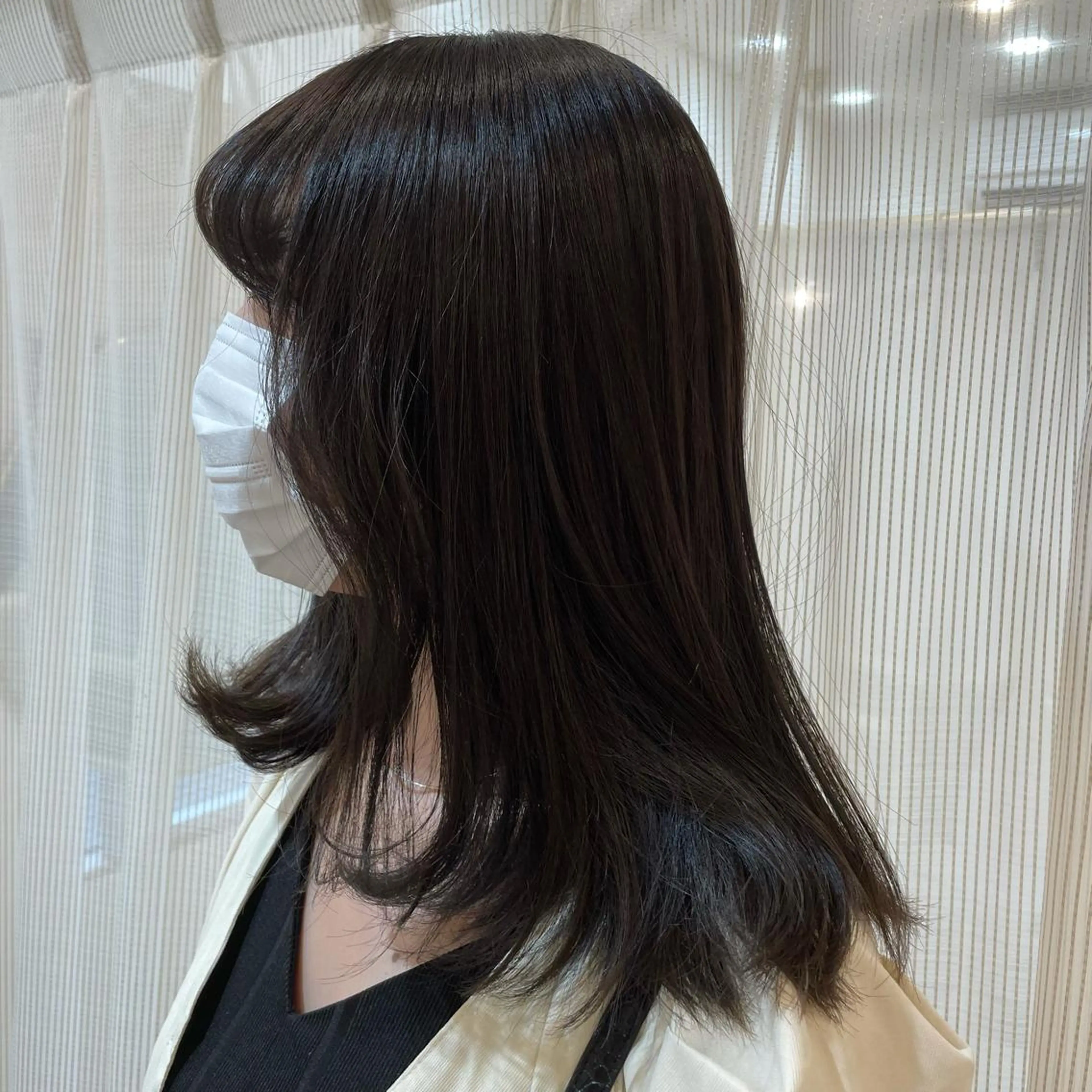 ミディアム マホ/日吉/髪質改善 /レイヤー/ガーリーのヘアスタイル