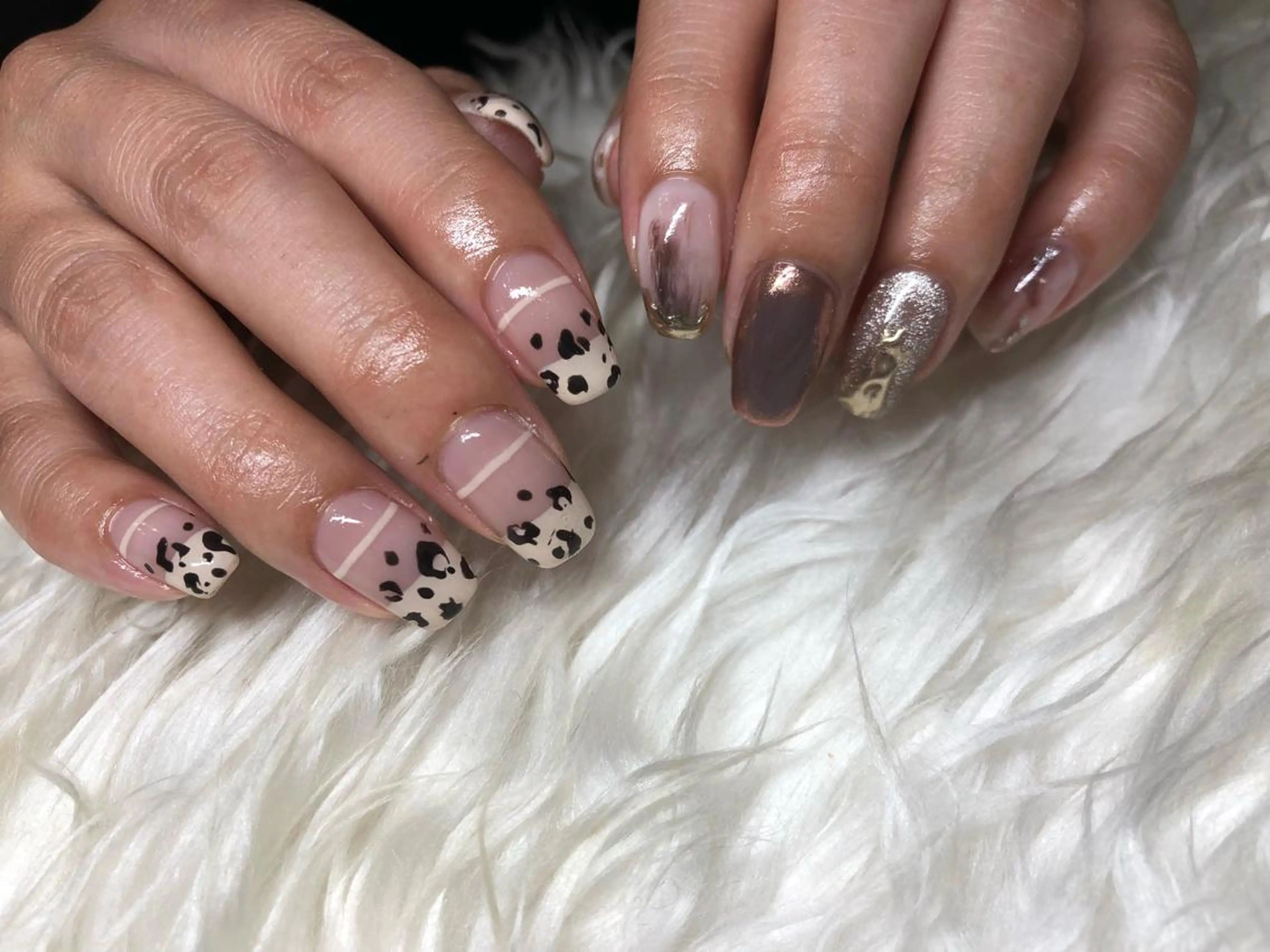 ネイル ハンドネイル ☽ ☾のネイルデザイン