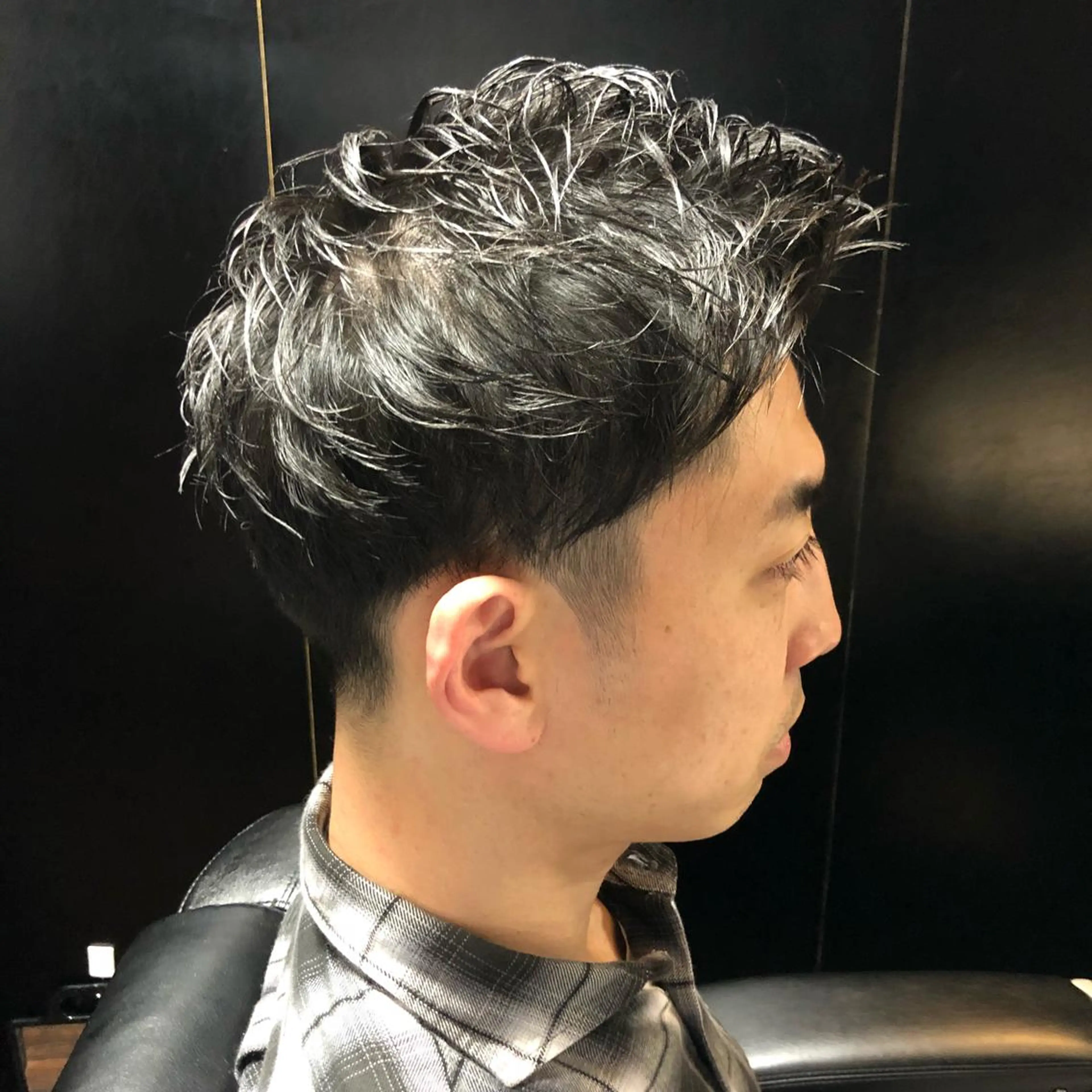 ショート パーマ メンズ HIRO GINZA BARBER SHOP 大阪所属・木村 りきのヘアスタイル
