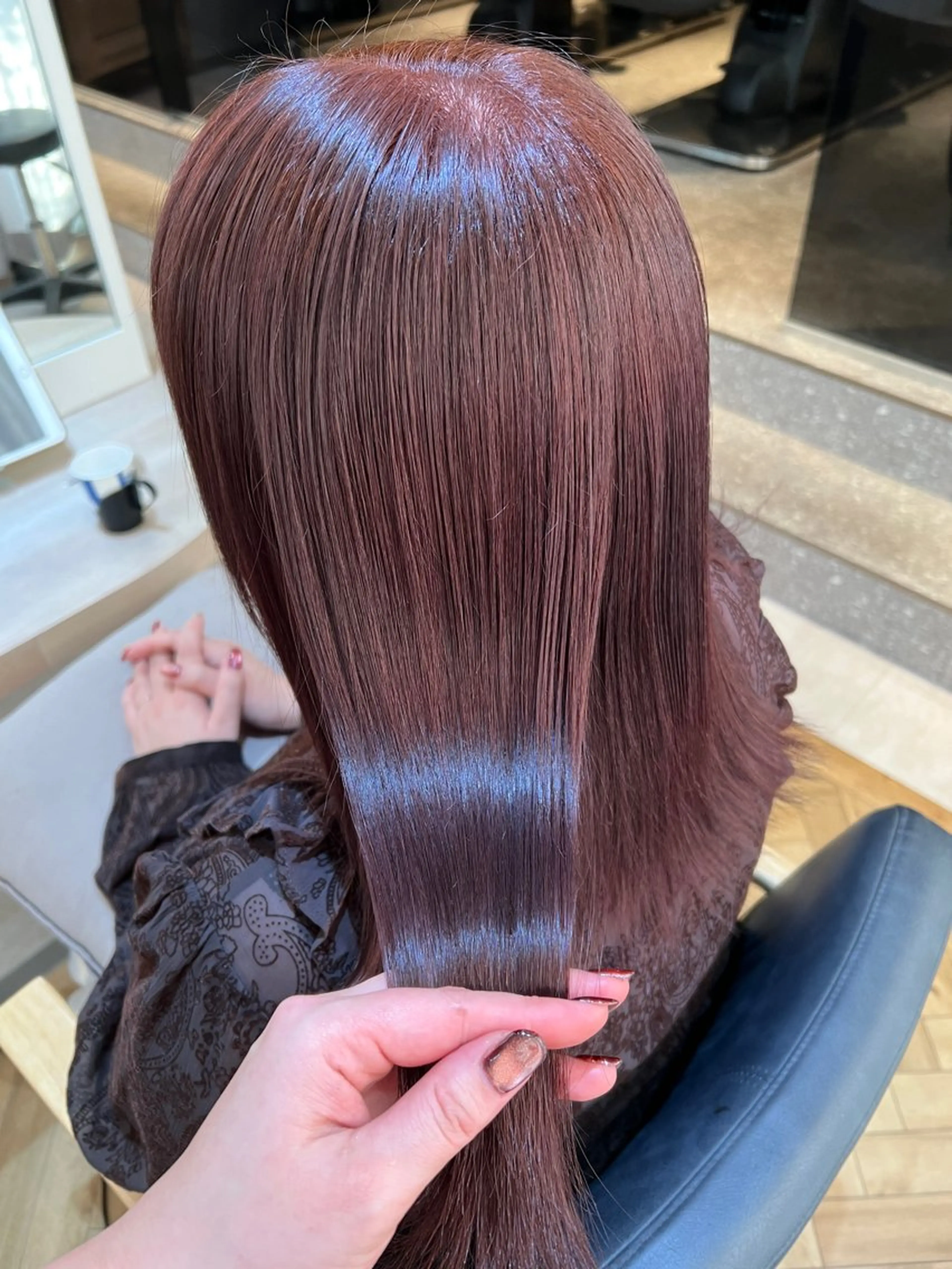 カラー カット ヘアカラー トリートメント 透明感カラー🍃 レイヤースタイル✨葵のヘアスタイル