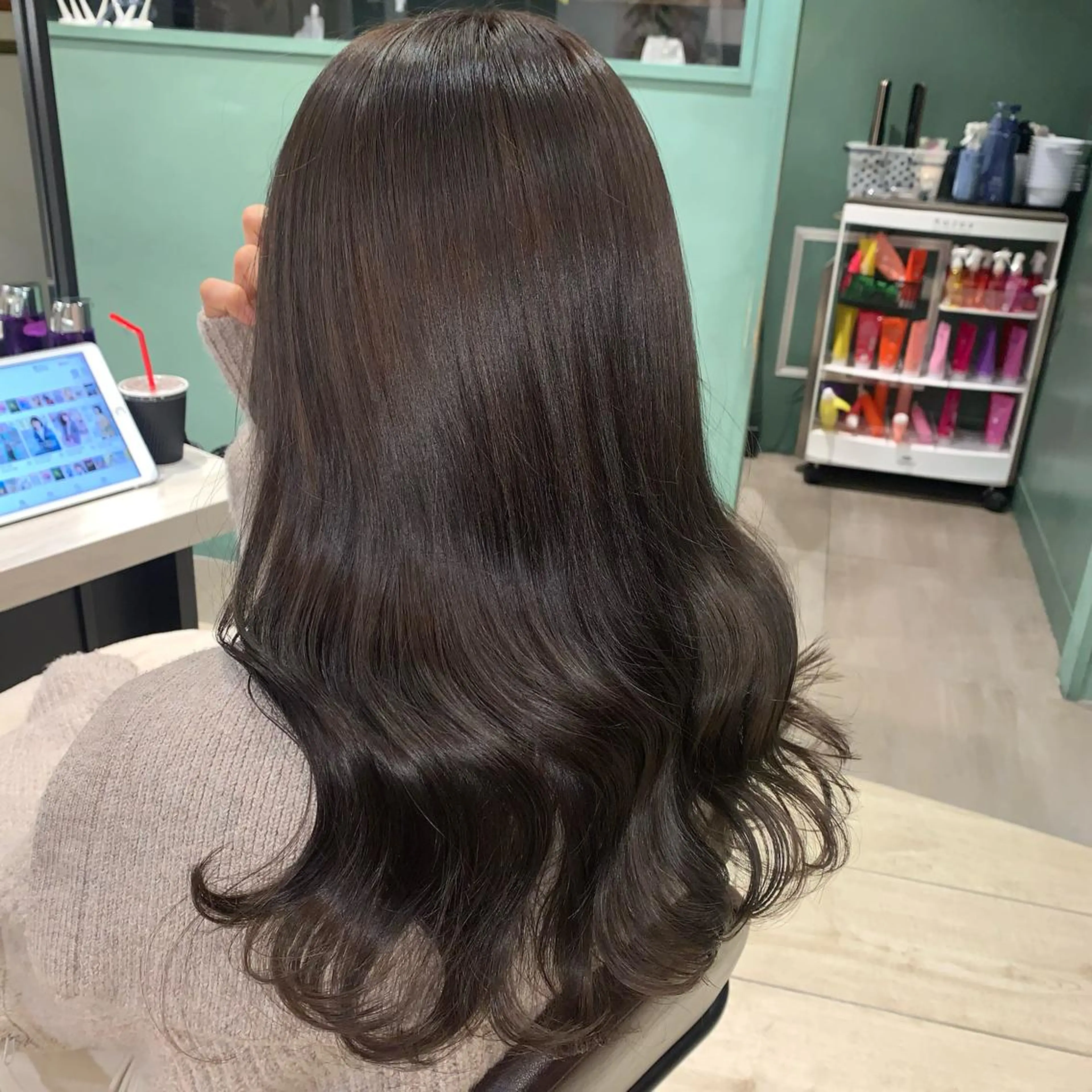 ロング カラー 💎銀座.大人可愛い 🩶上品ヘア💎のヘアスタイル