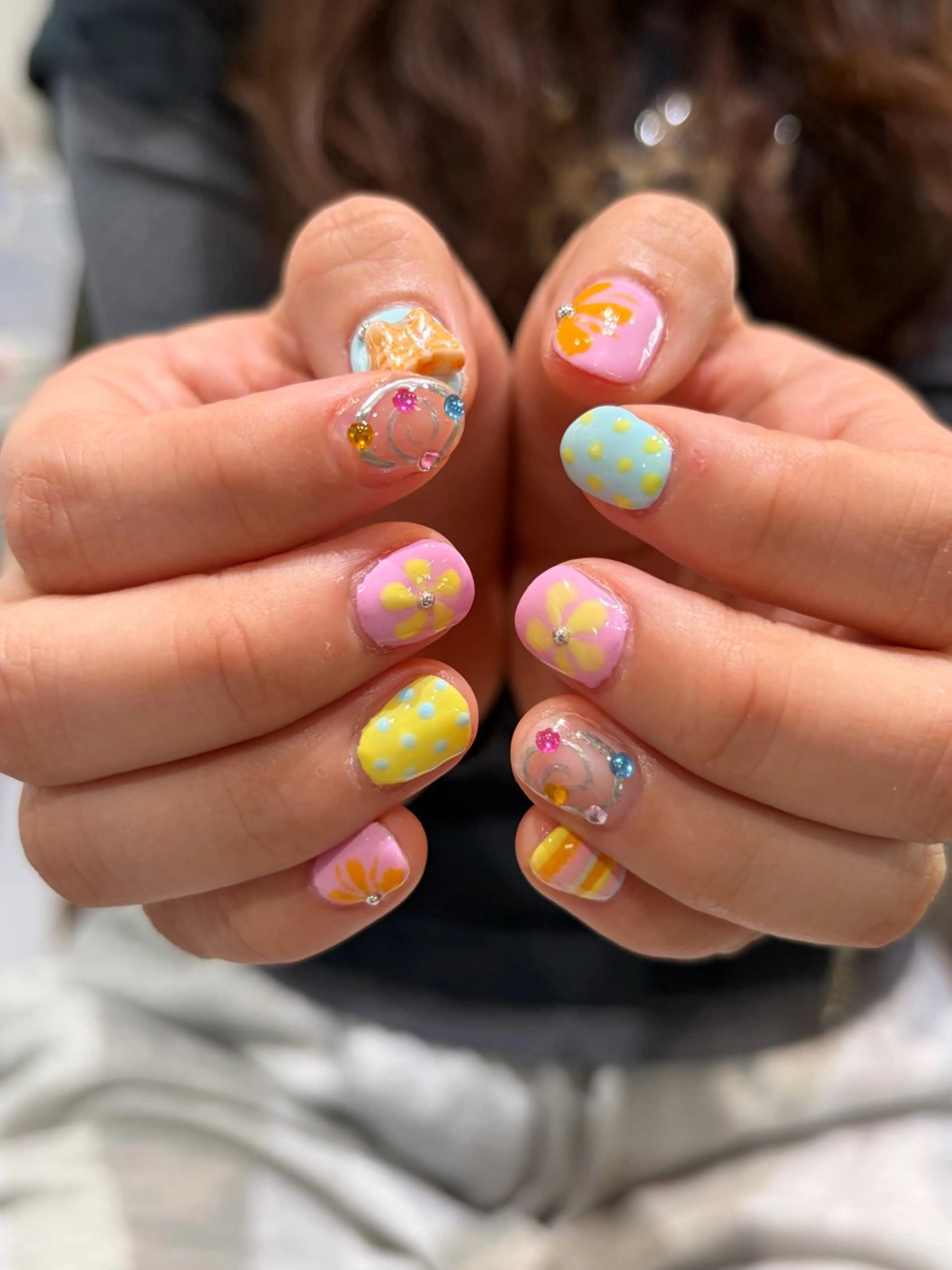 ネイル ハンドネイル ハイトーン/ ネイル💅まりなのヘアスタイル