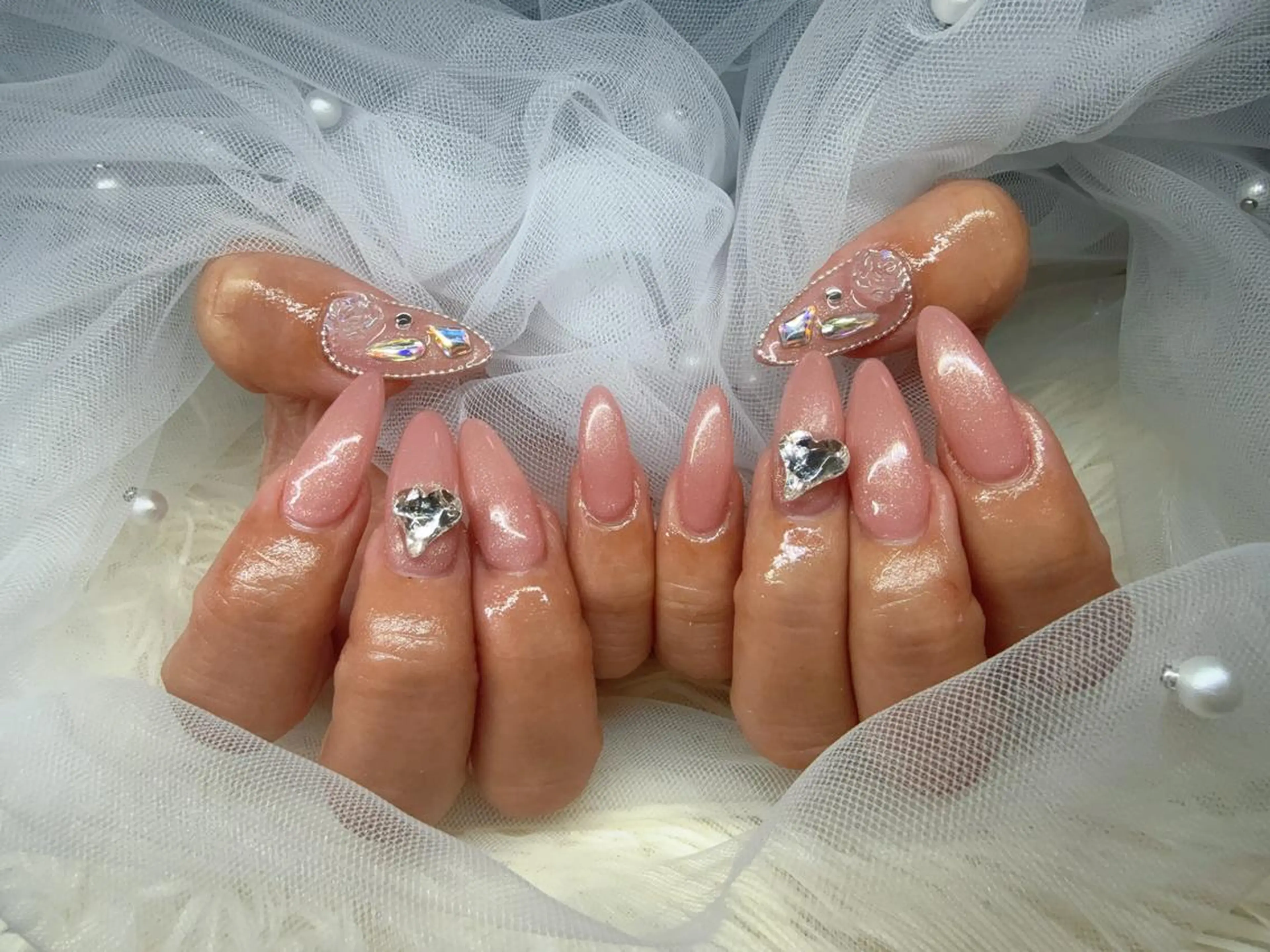 【オフ込み】4本パーツ・ストーン乗せ放題の写真