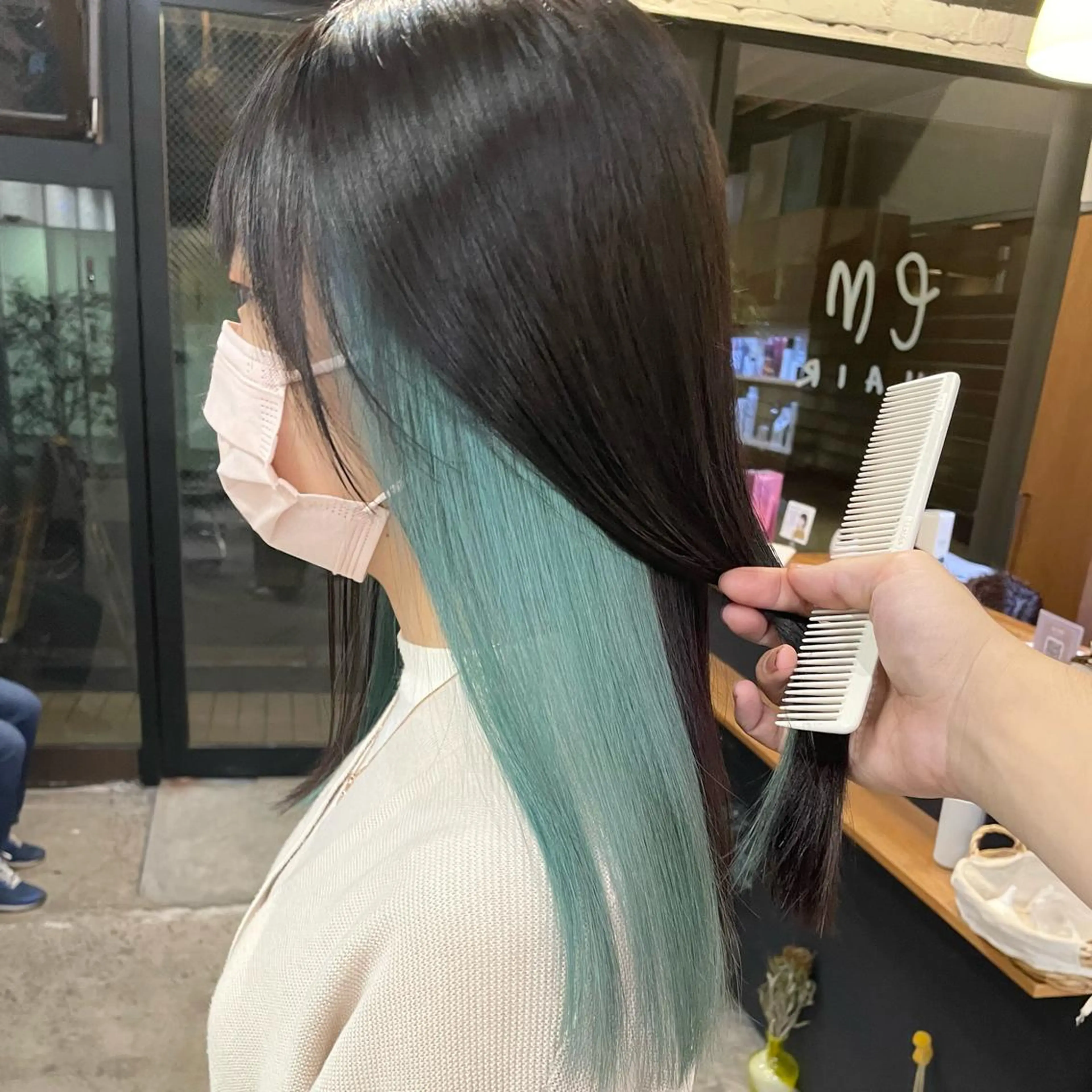 セミロング カラー 🌿レイヤーボブ/パ ーマ🌿　木梨健太のヘアスタイル