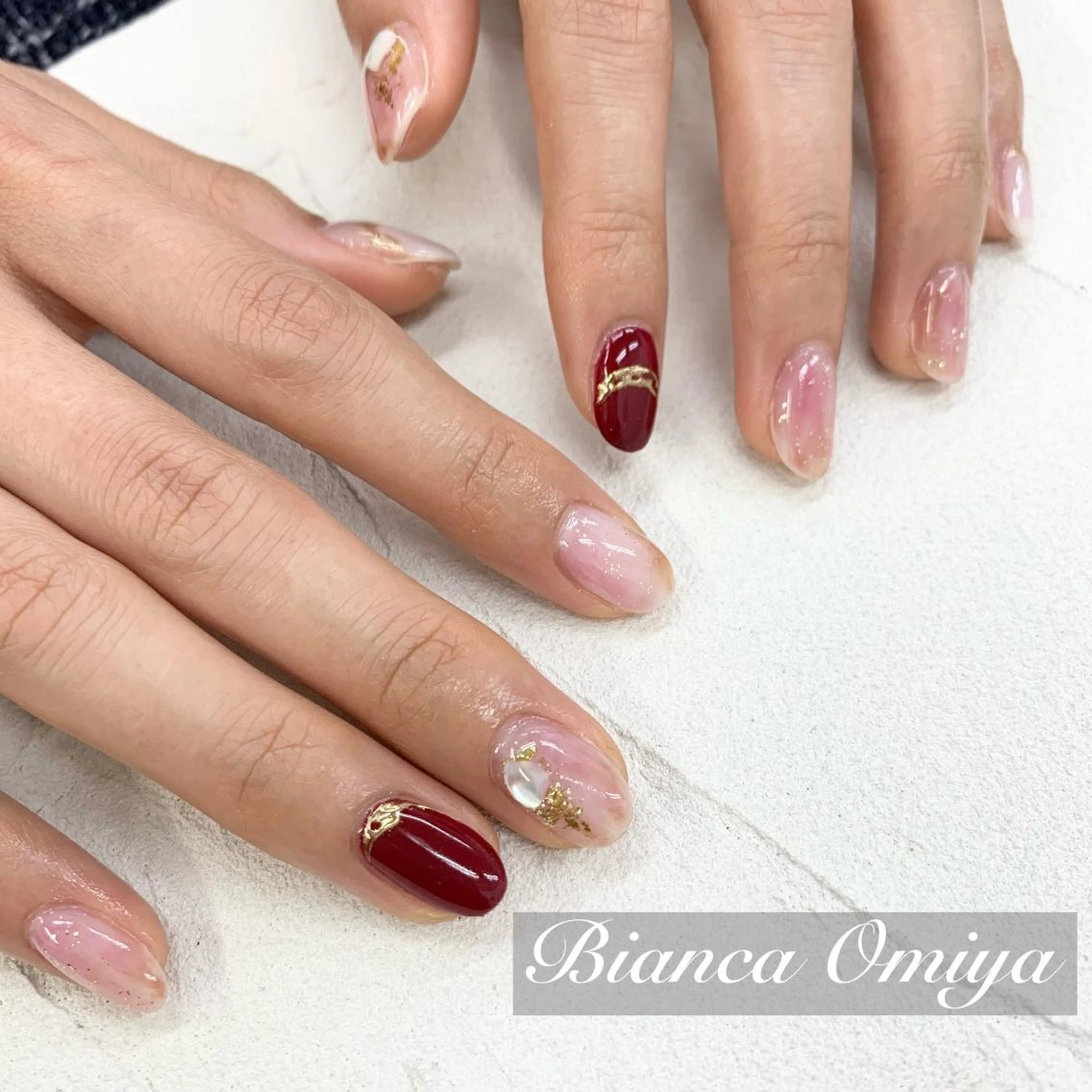 ネイル ハンドネイル ビアンカ大宮ネイル 店長 モリサワのネイルデザイン