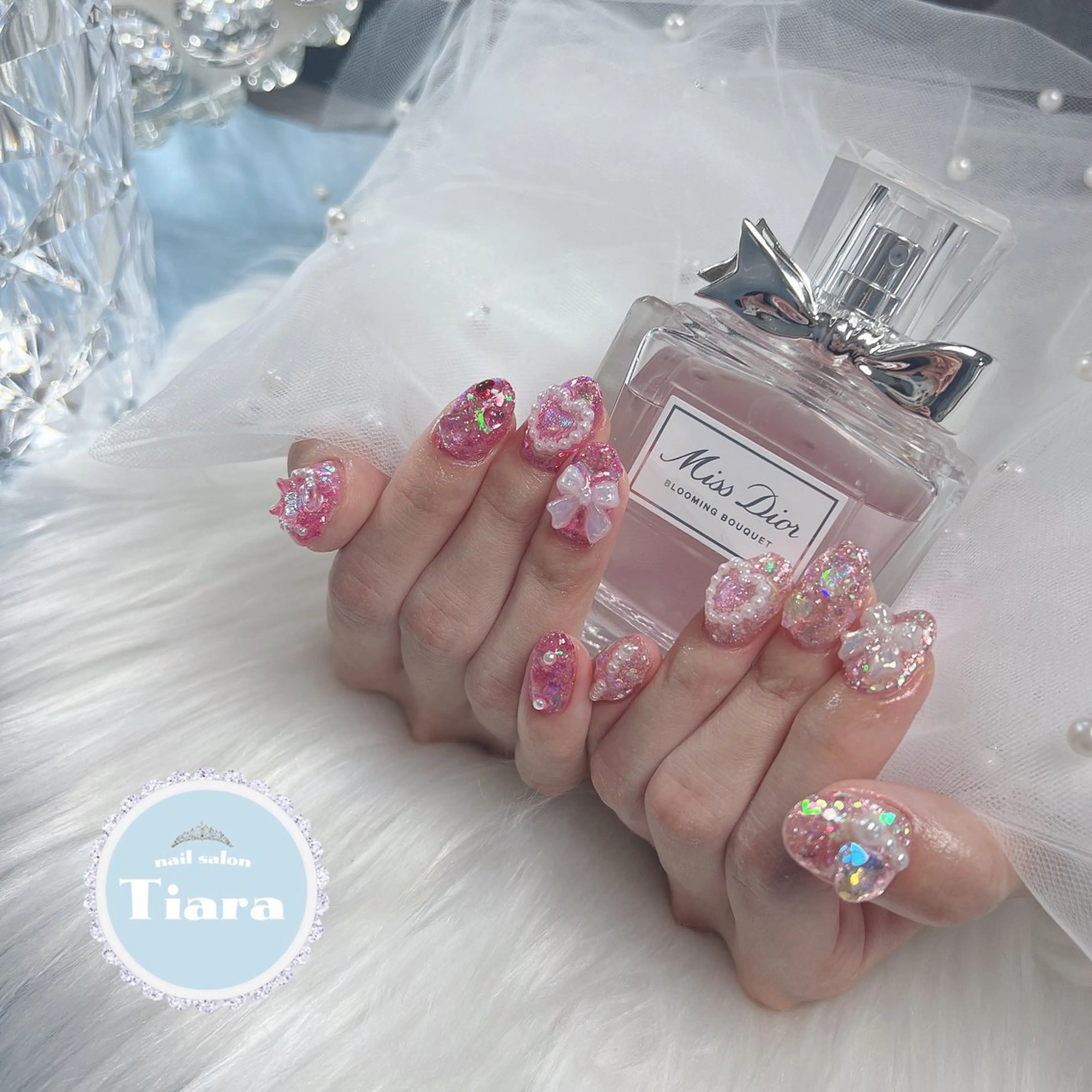 ネイル オーロラネイル キラキラネイル ピンク &NAIL. Rio所属・groovy 新宿店のネイルデザイン