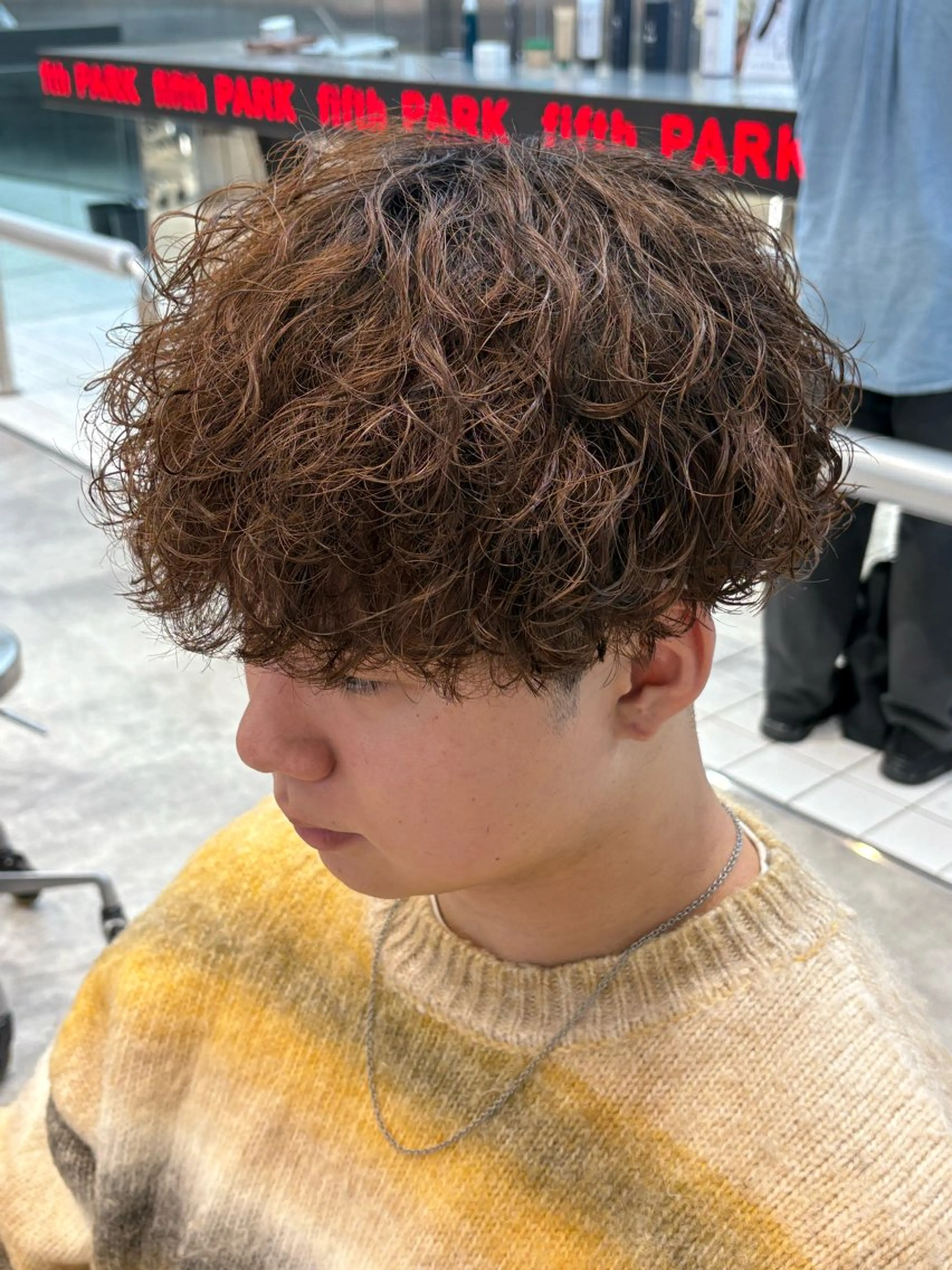 カラー パーマ メンズ カット パーマ fifth 武正 琉生のヘアスタイル