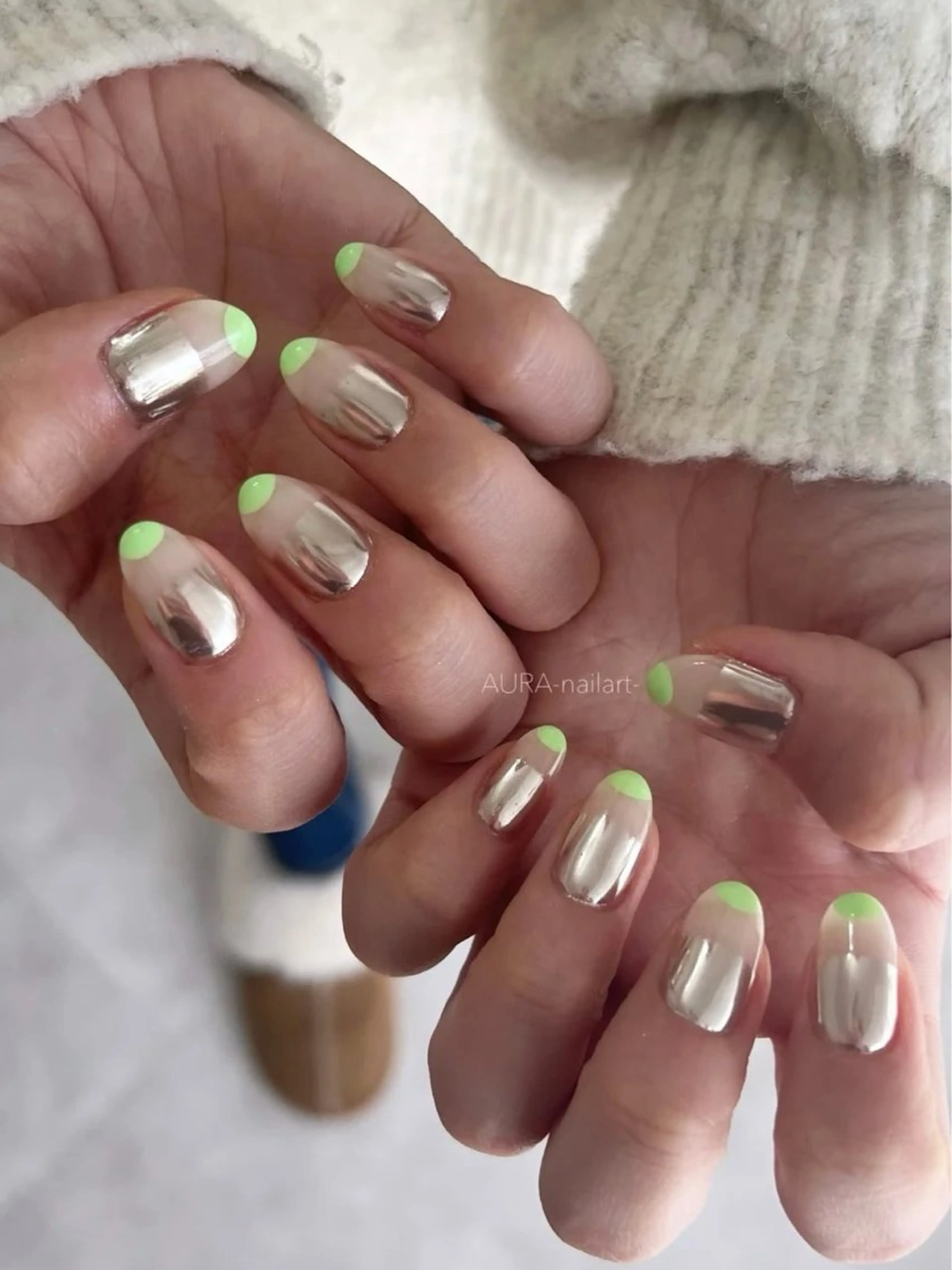 ネイル ハンドネイル AURA nailartのネイルデザイン