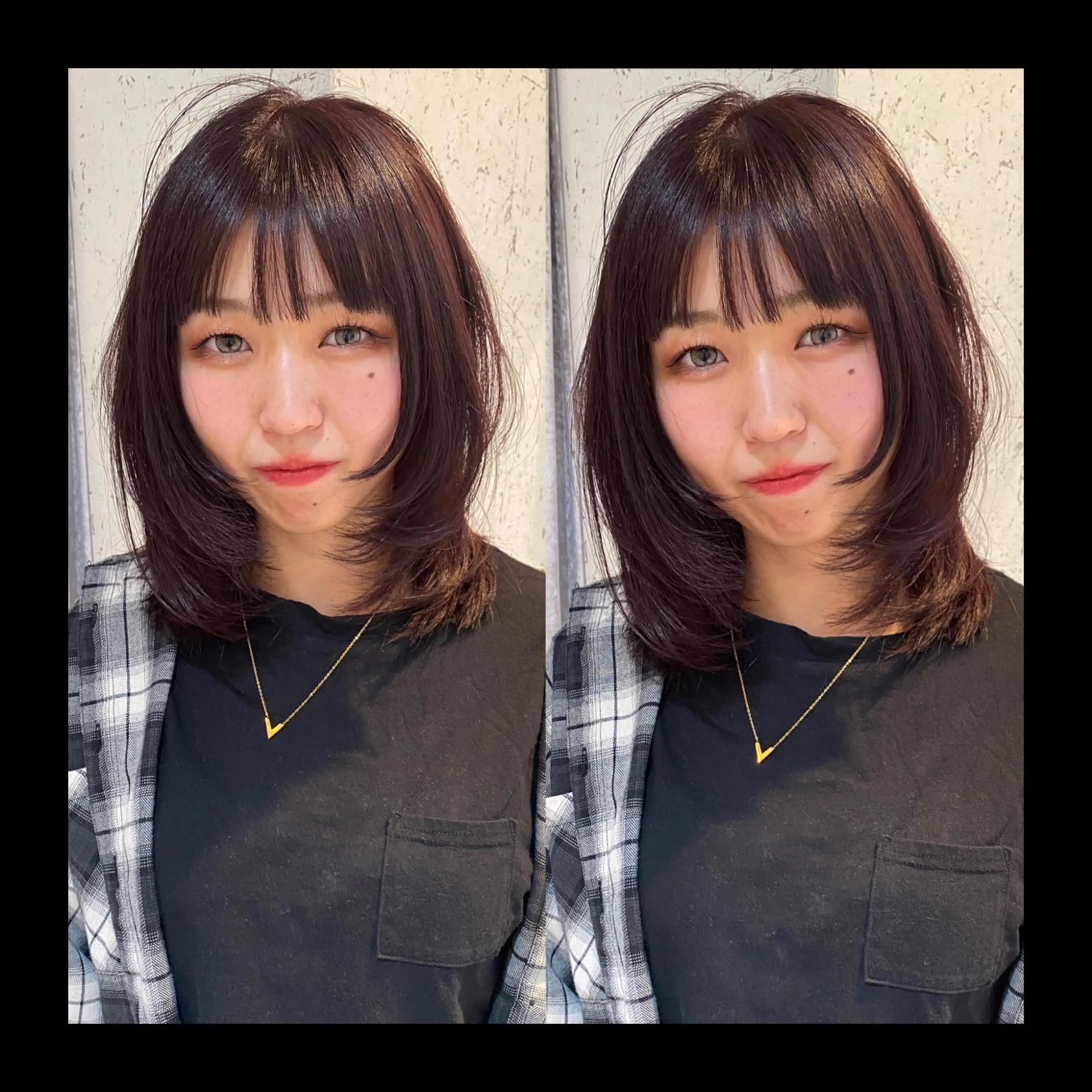 ミディアム カラー カット ヘアカラー トリートメント mai / linoah˚✧のヘアスタイル