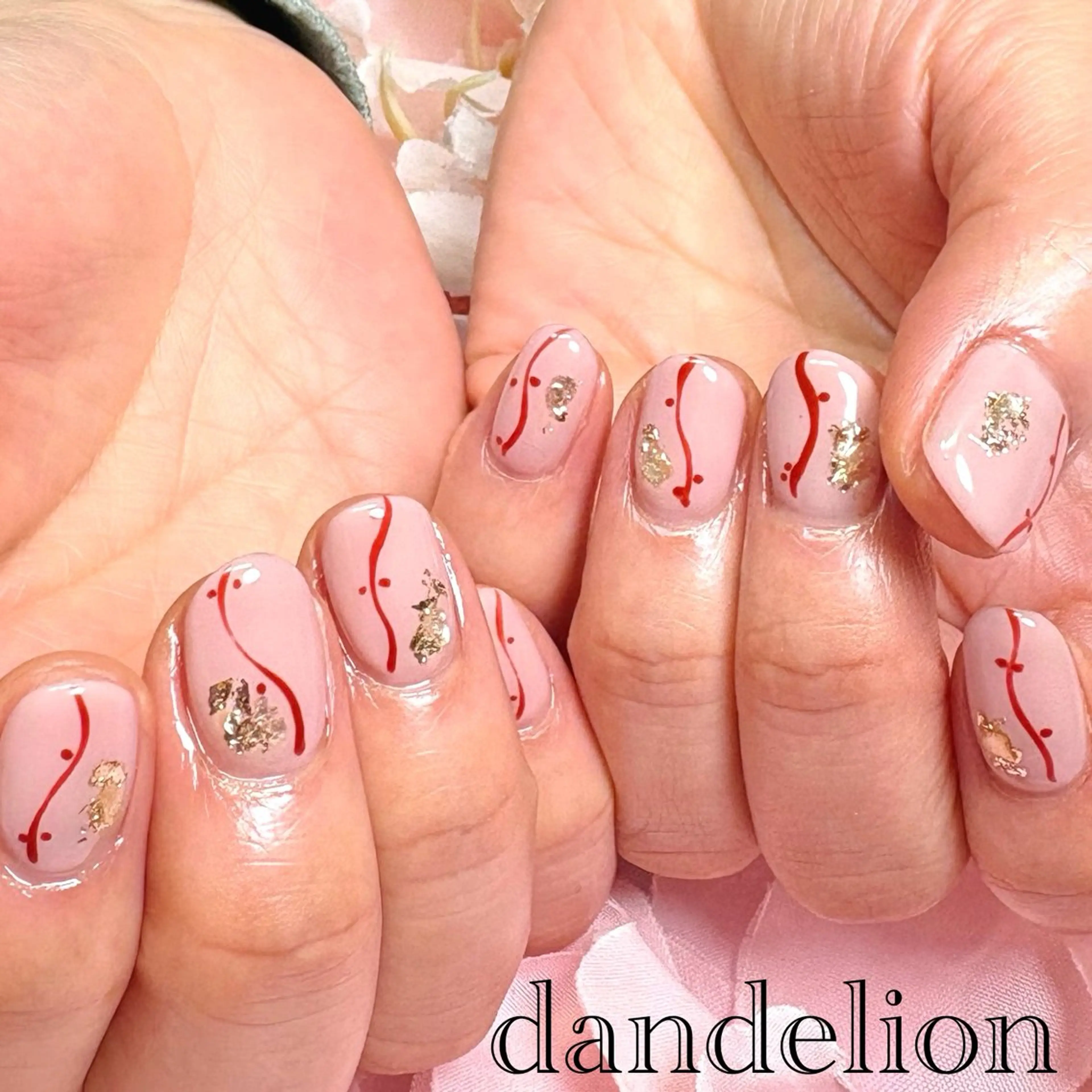 ネイル ハンドネイル ハンドケア dandelion ダンデライオンのネイルデザイン