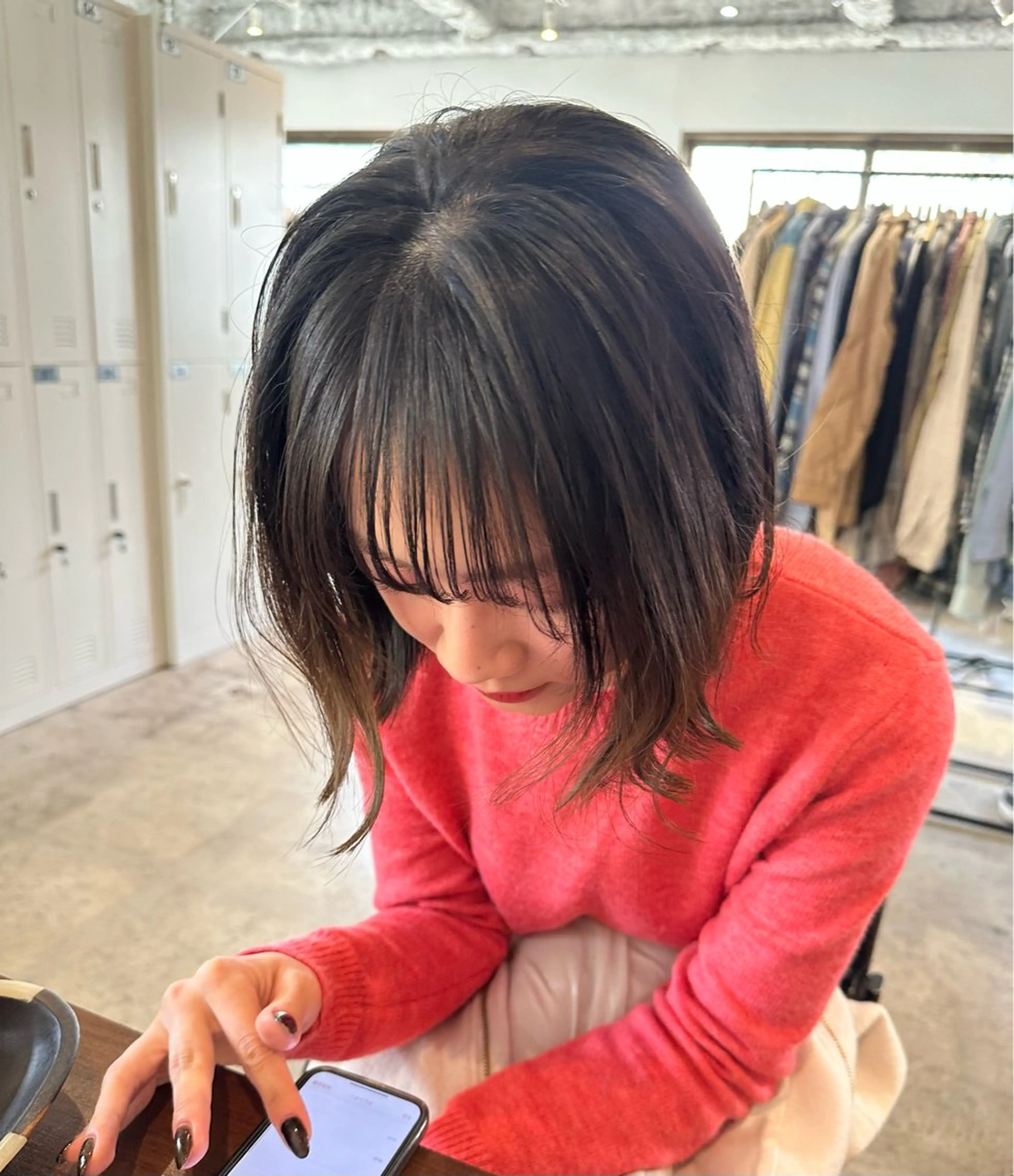 ミディアム レイヤーカット パーマ指名No. 1 磯飛⭐️慎之介のヘアスタイル