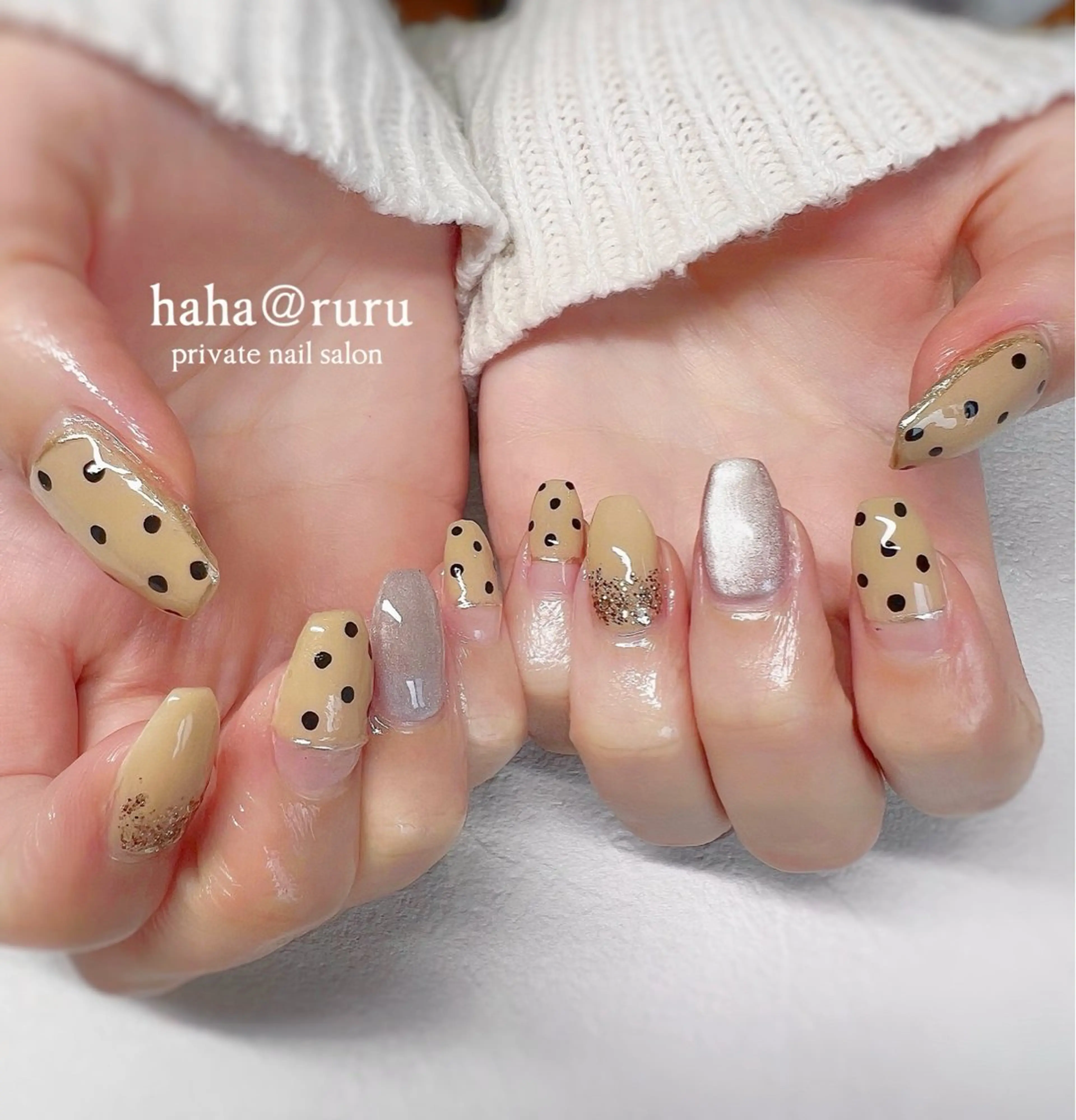 ネイル 持ち込み ハンドネイル haha@ ruruのネイルデザイン