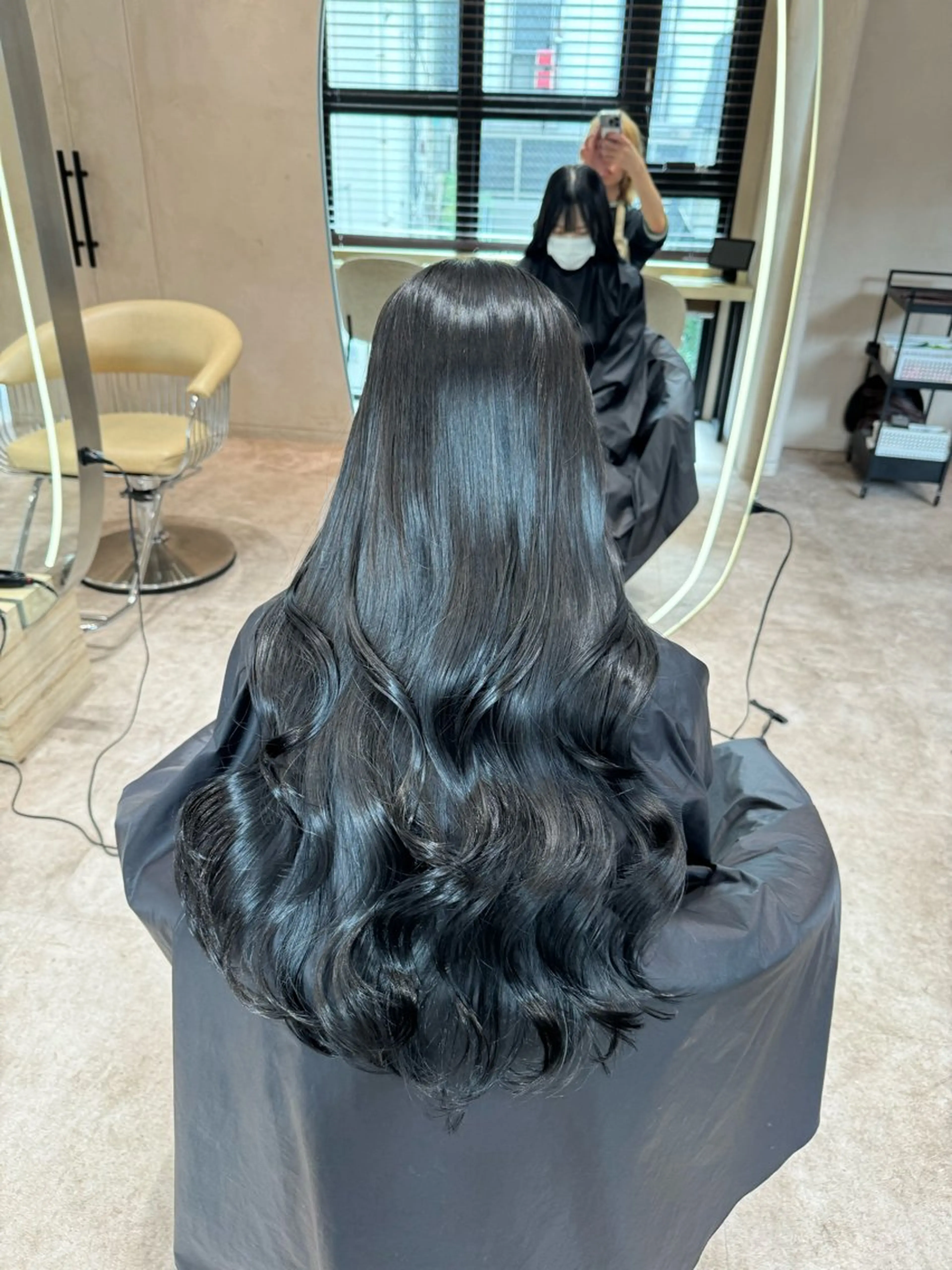 セミロング JILL    hair所属・韓国ヘア/ベージュ カラー/髪質改善/涼のヘアスタイル