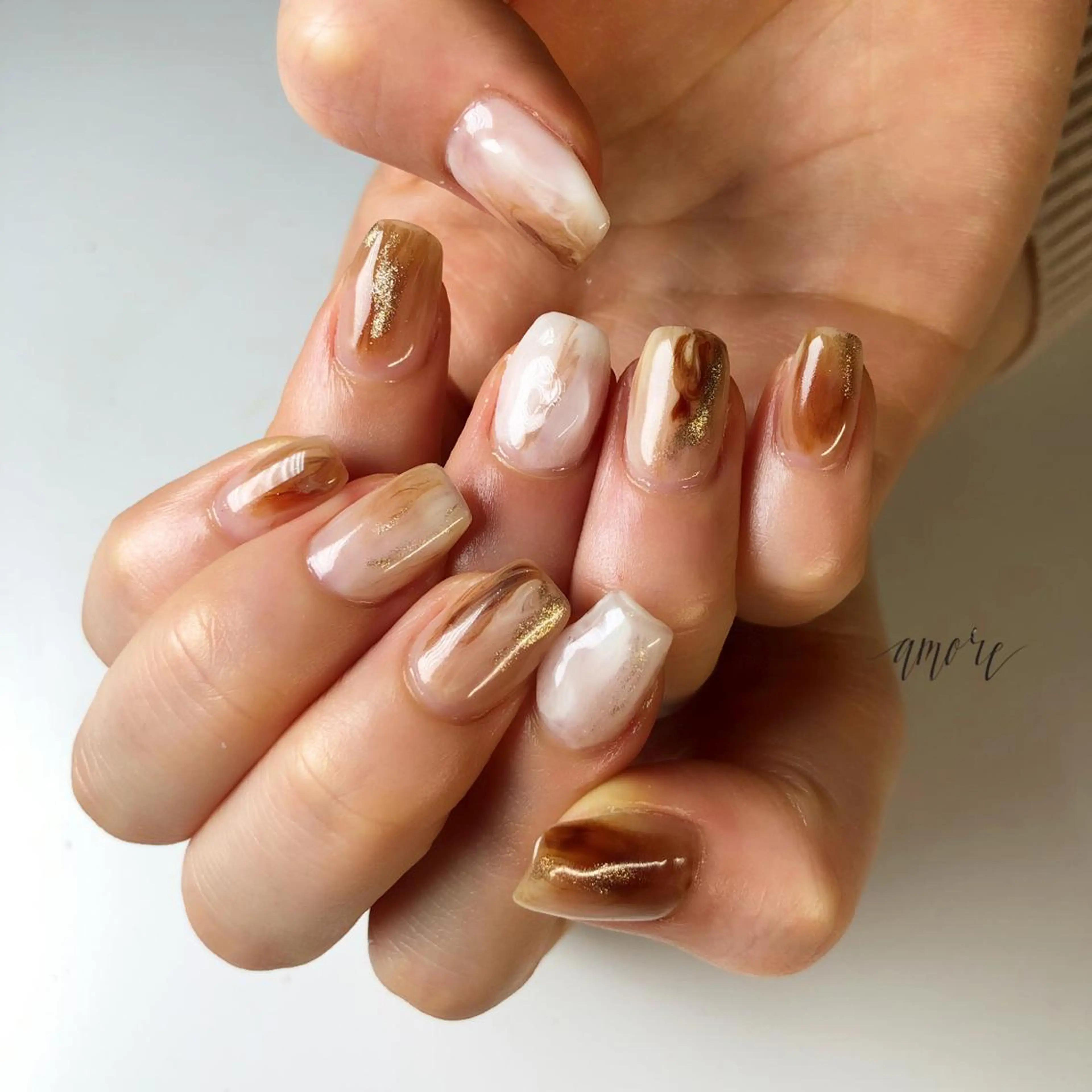 ネイル ジェルネイル ミラーネイル ニュアンスネイル 春ネイル You kyehwaのネイルデザイン