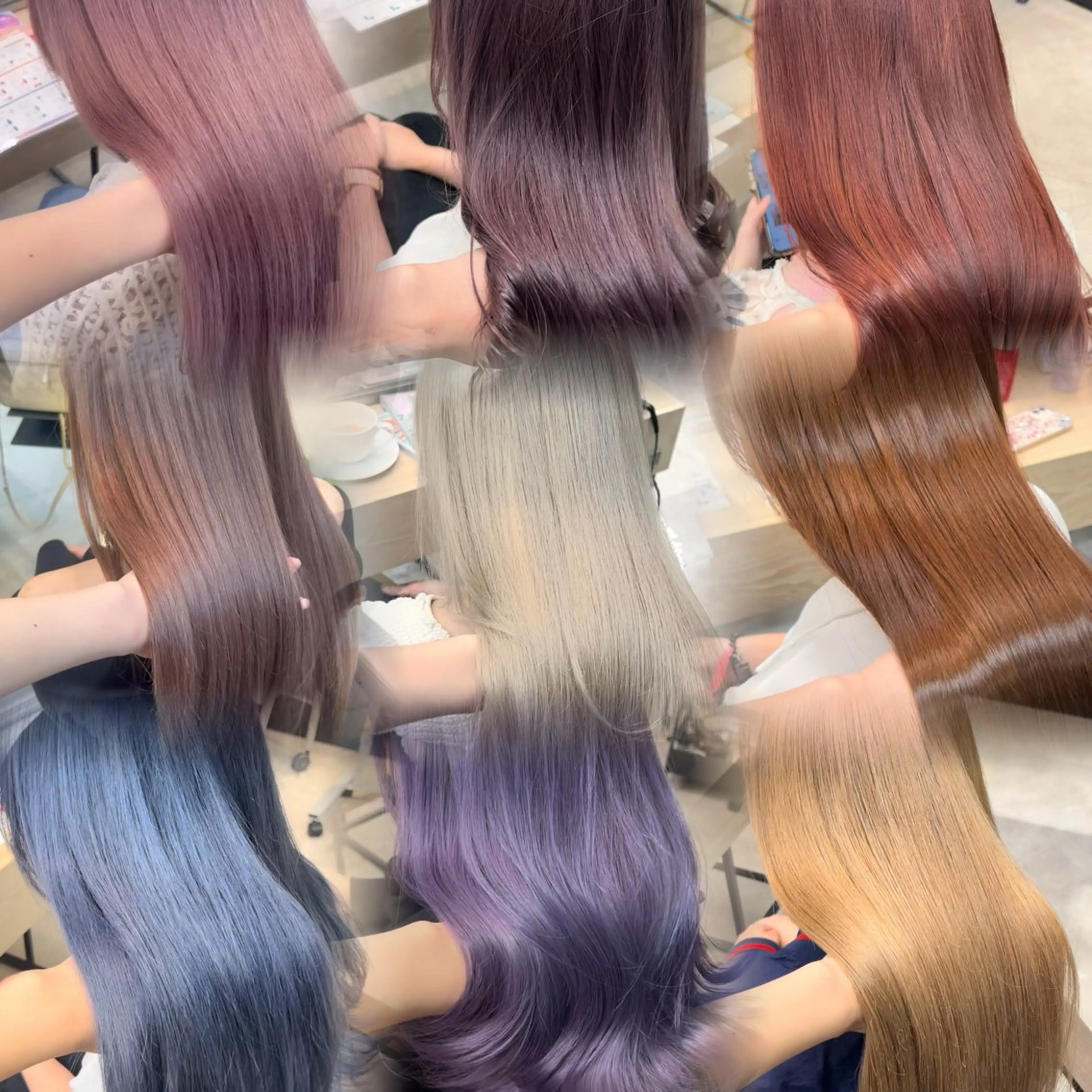 ロング ヘアカラー トリートメント 髪質改善/ブリーチ ツヤ髪/shiinaのヘアスタイル