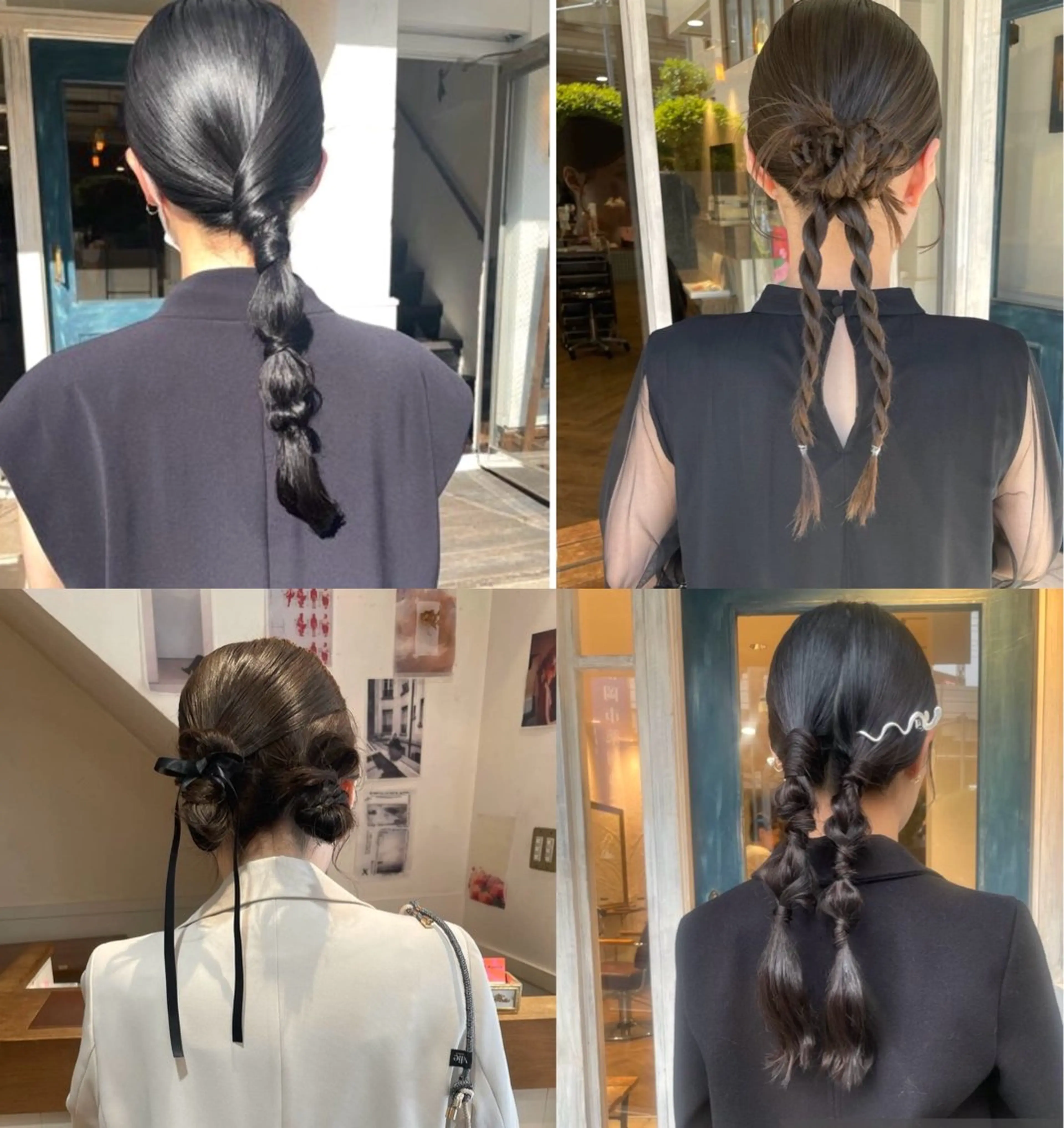 ロング ヘアアレンジ 🙃 透明感カラー/ボブのヘアスタイル