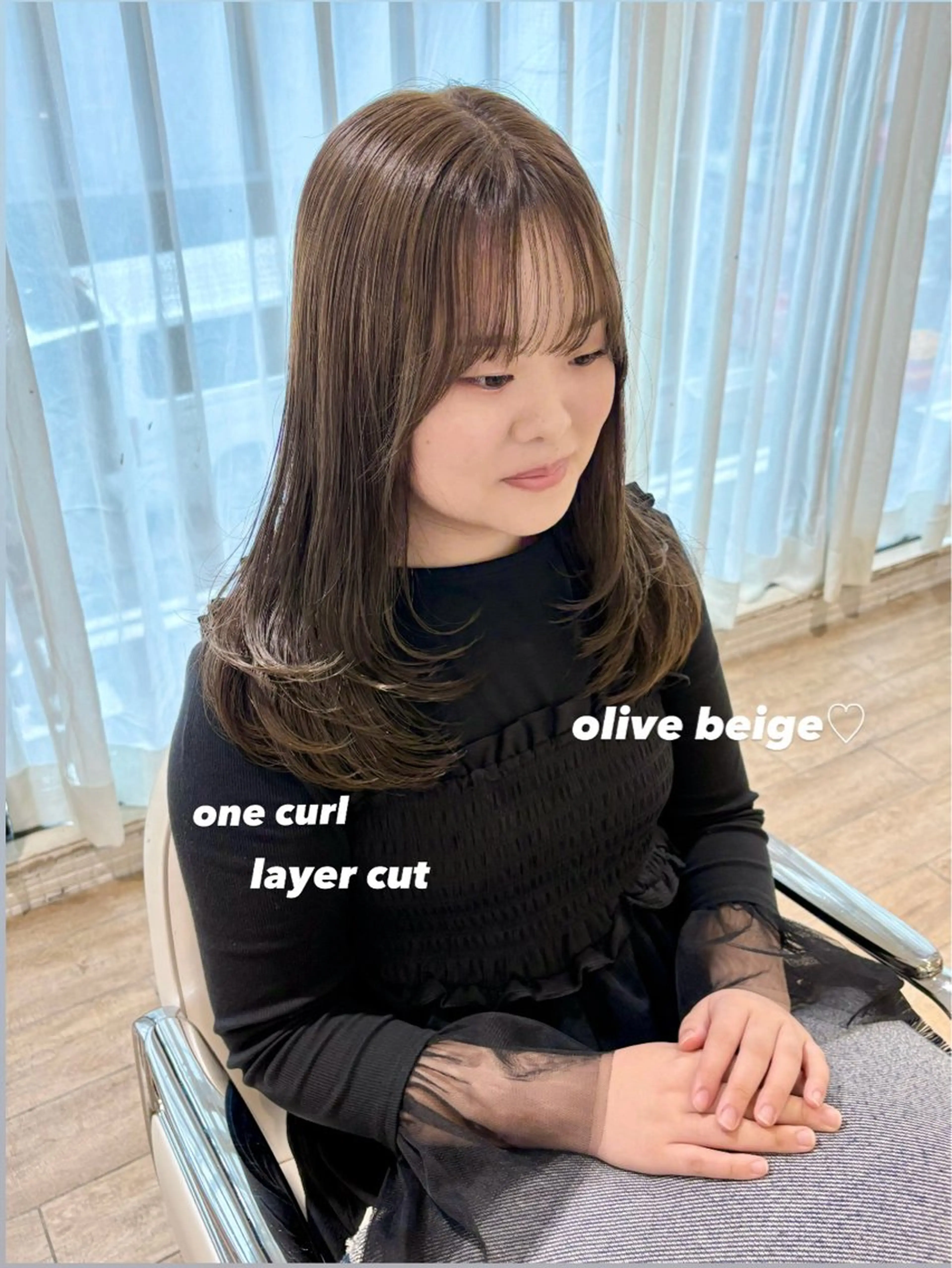 セミロング カラー ヘアアレンジ ヘアカラー トリートメント ハイトーンピンク🍑 ブリーチ🍑RINAのヘアスタイル