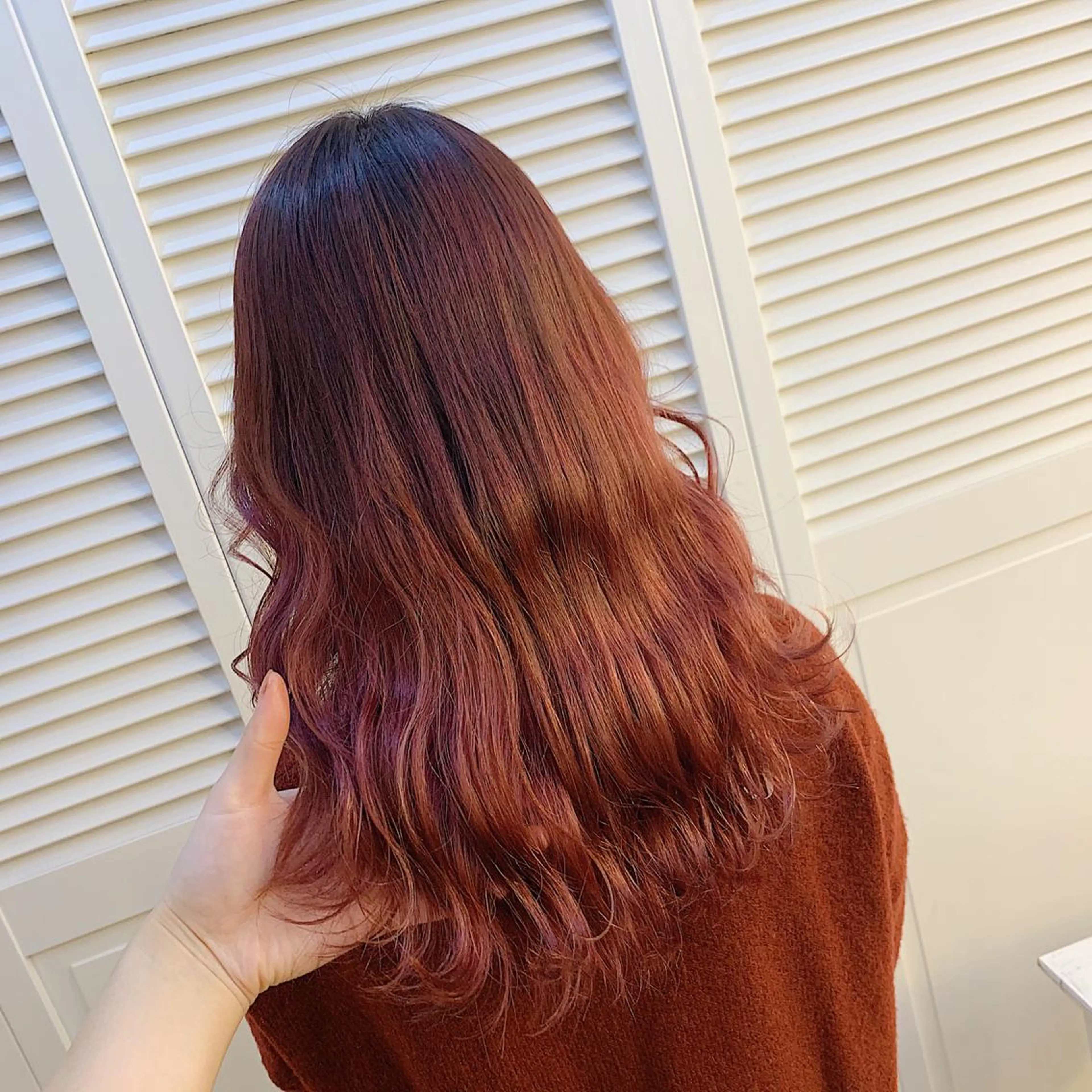 セミロング カラー カシス ピンクカラー GO TODAY SHAiRE SALON 町田店所属・🫧大森 知夏🫧のヘアスタイル