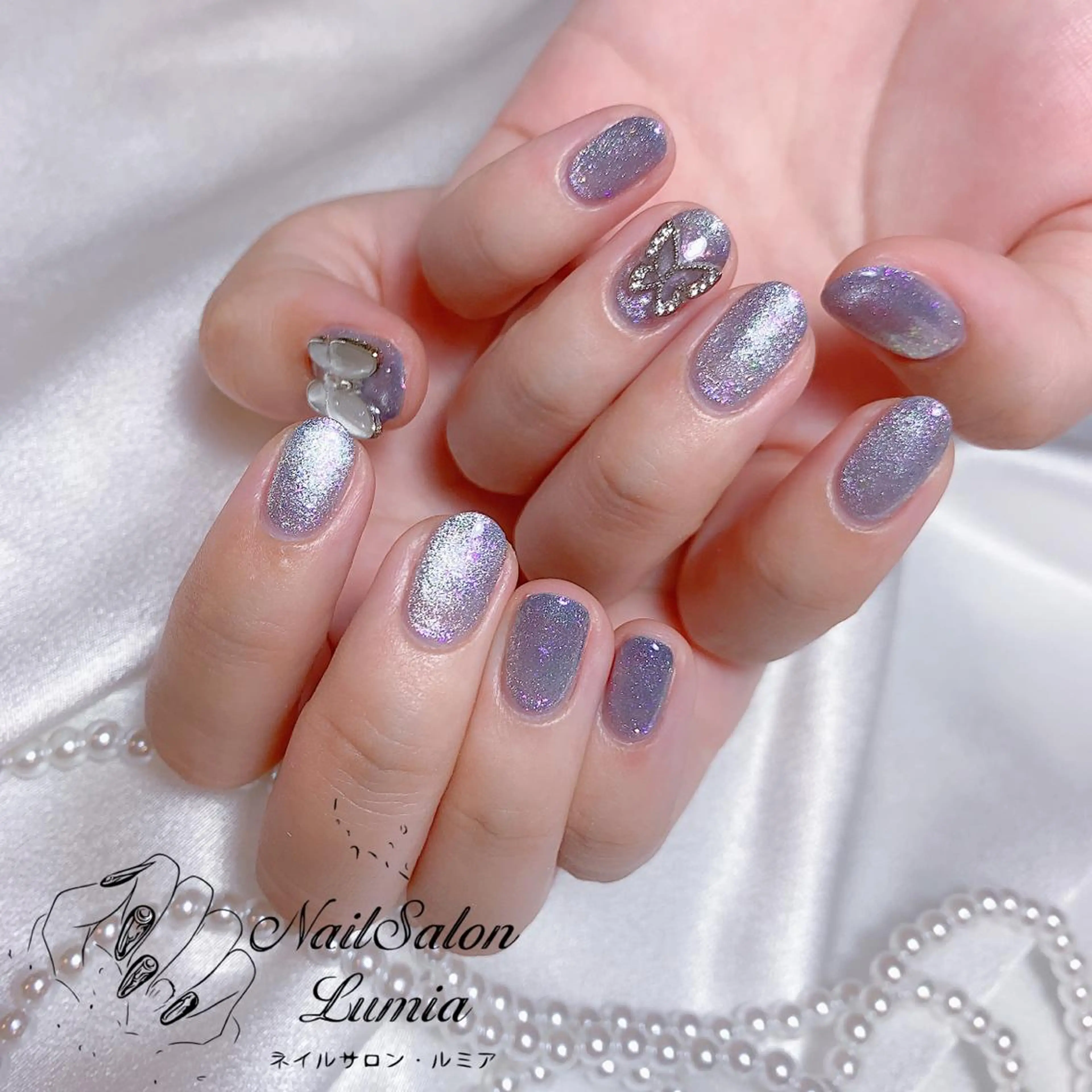 ネイル マグネットネイル ハンドネイル ネイルサロン ルミア Lumia 店長のネイルデザイン