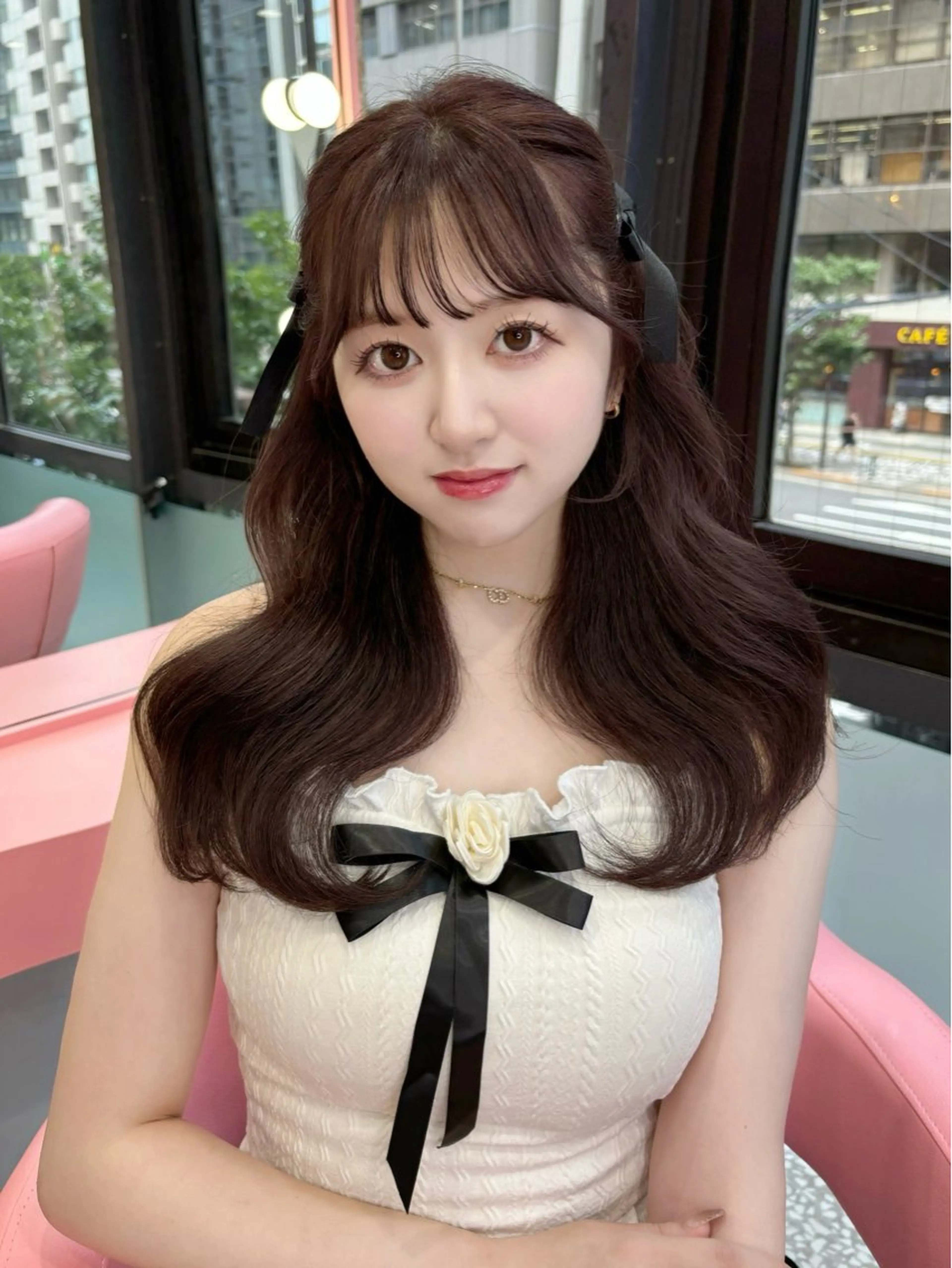 ロング ICY所属・kanna♡ 韓国ヘアーのヘアスタイル