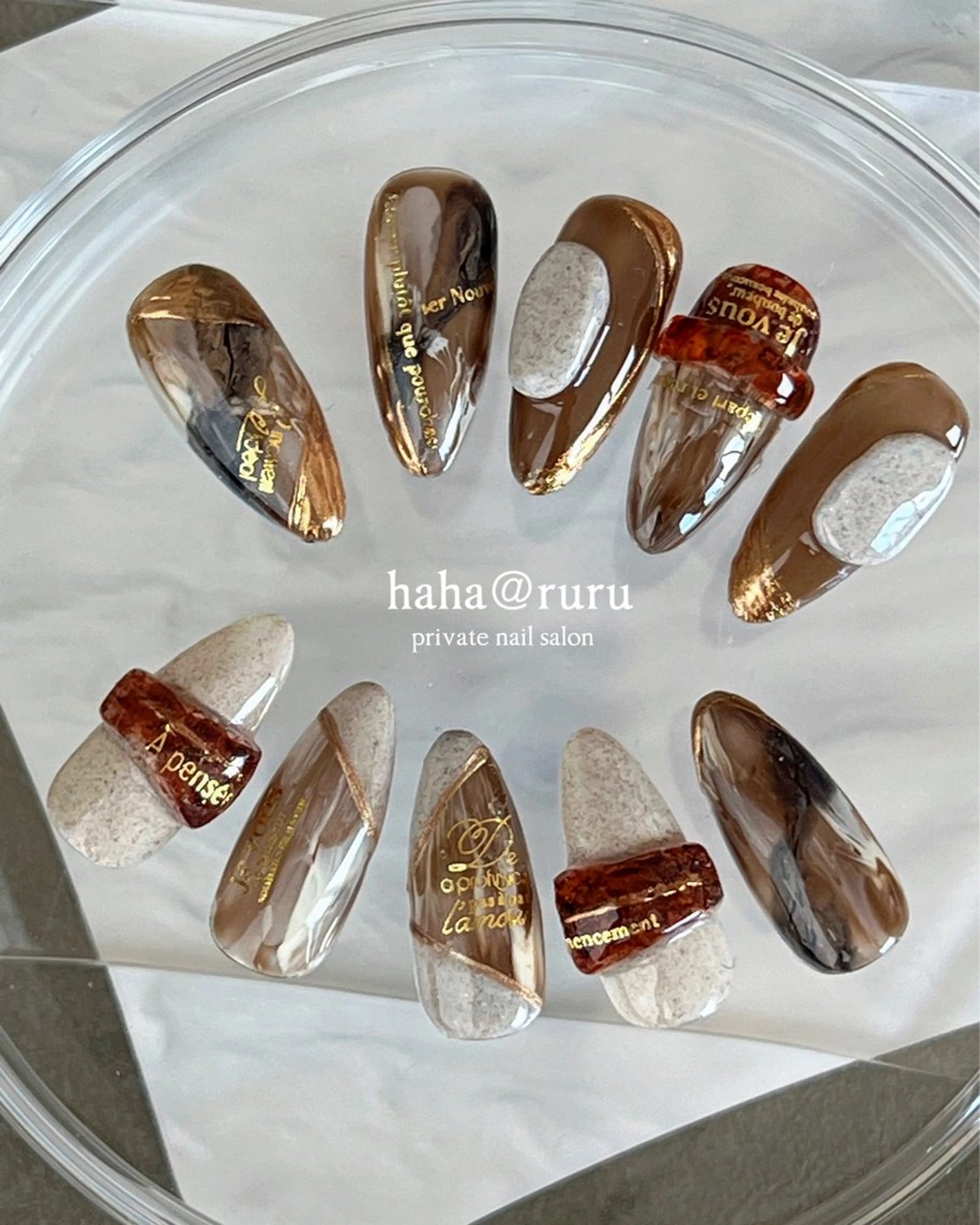 ネイル ニュアンスネイル ハンドネイル haha@ ruruのネイルデザイン