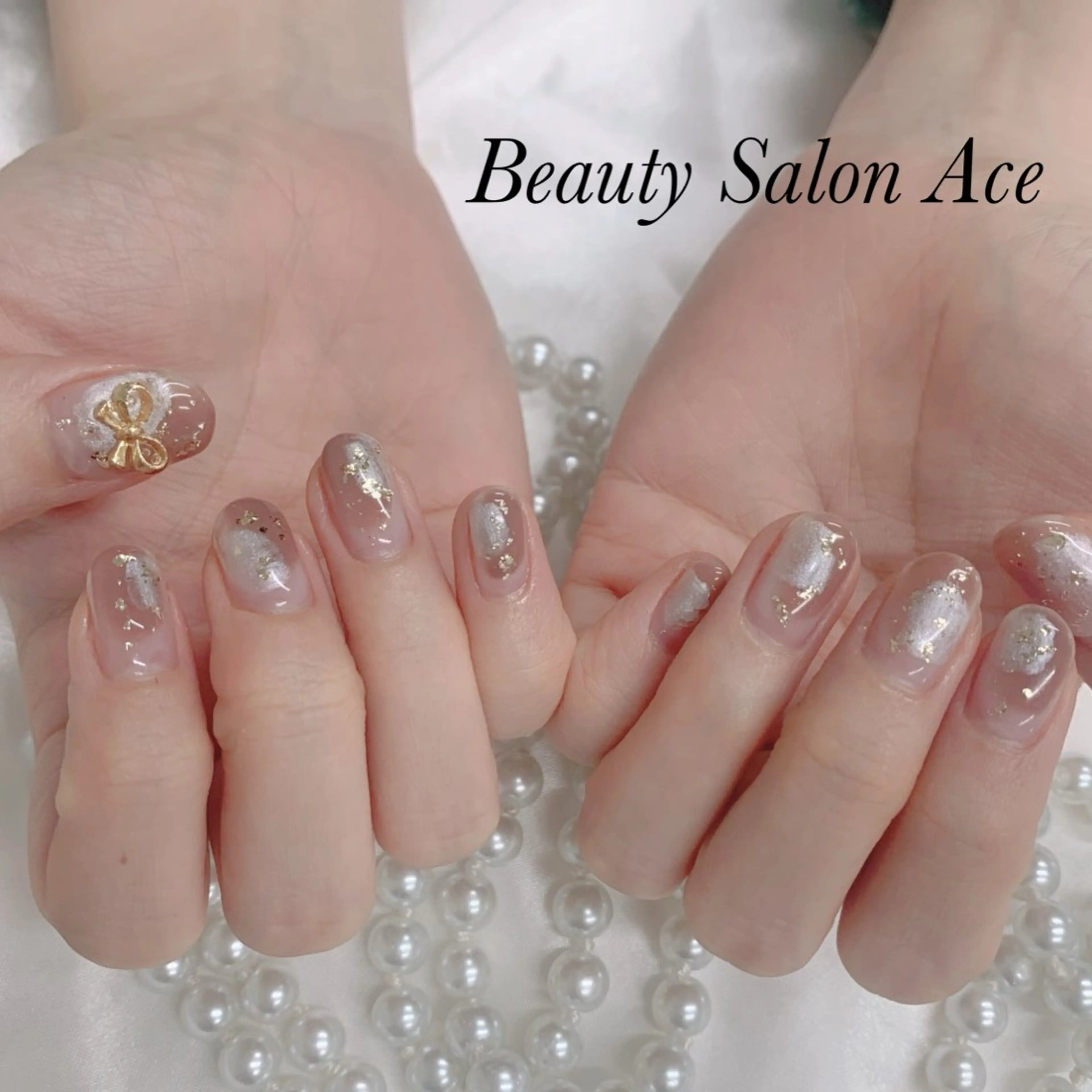 ネイル ニュアンスネイル ハンドネイル ハンドケア Beauty Salon Ace（ネイルサロン　エース）所属・池袋フィルイン Ace♡長さだしのネイルデザイン