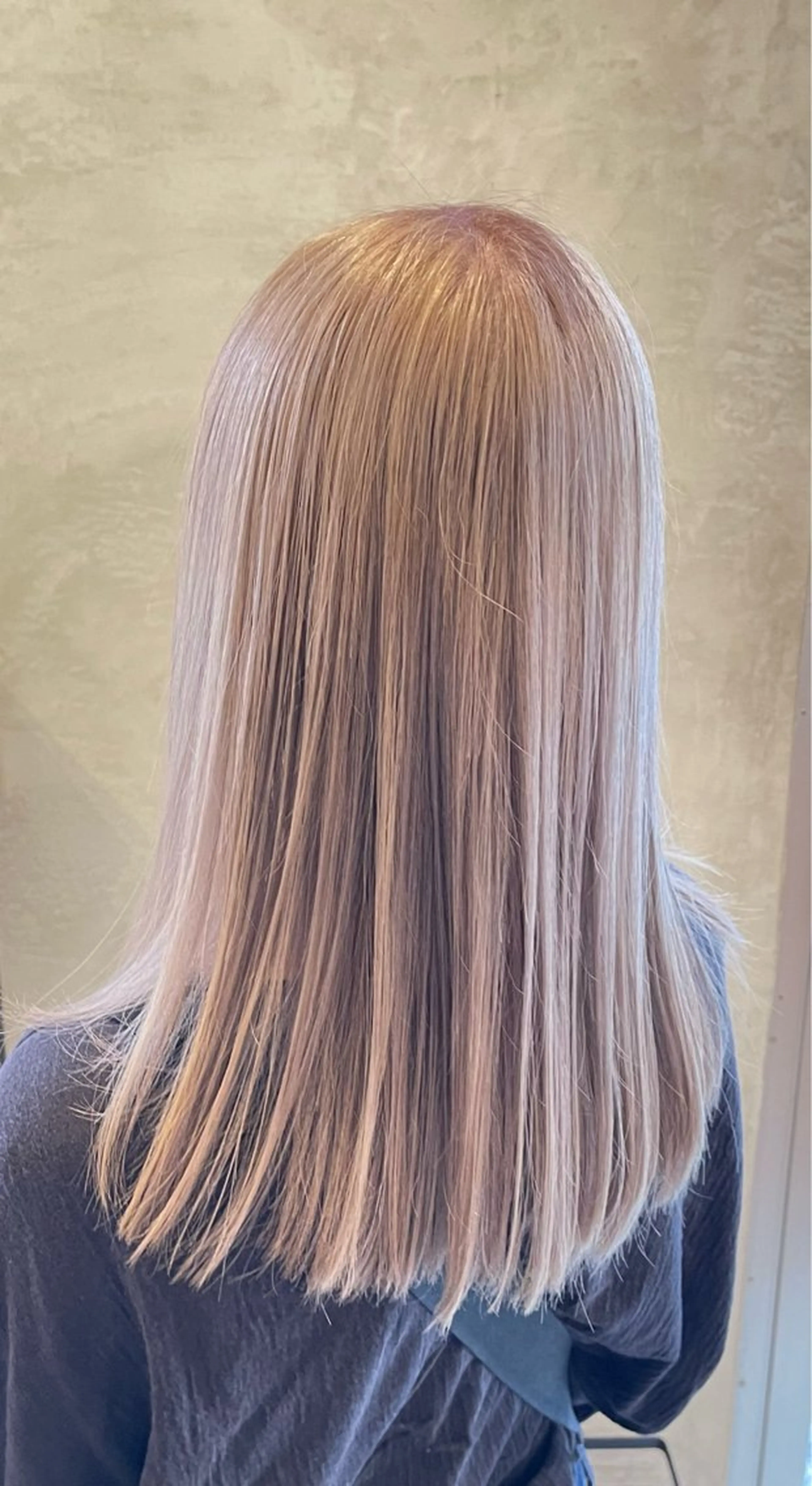 ロング 韓国レイヤーカット✨ 縮毛矯正　原田 優作のヘアスタイル