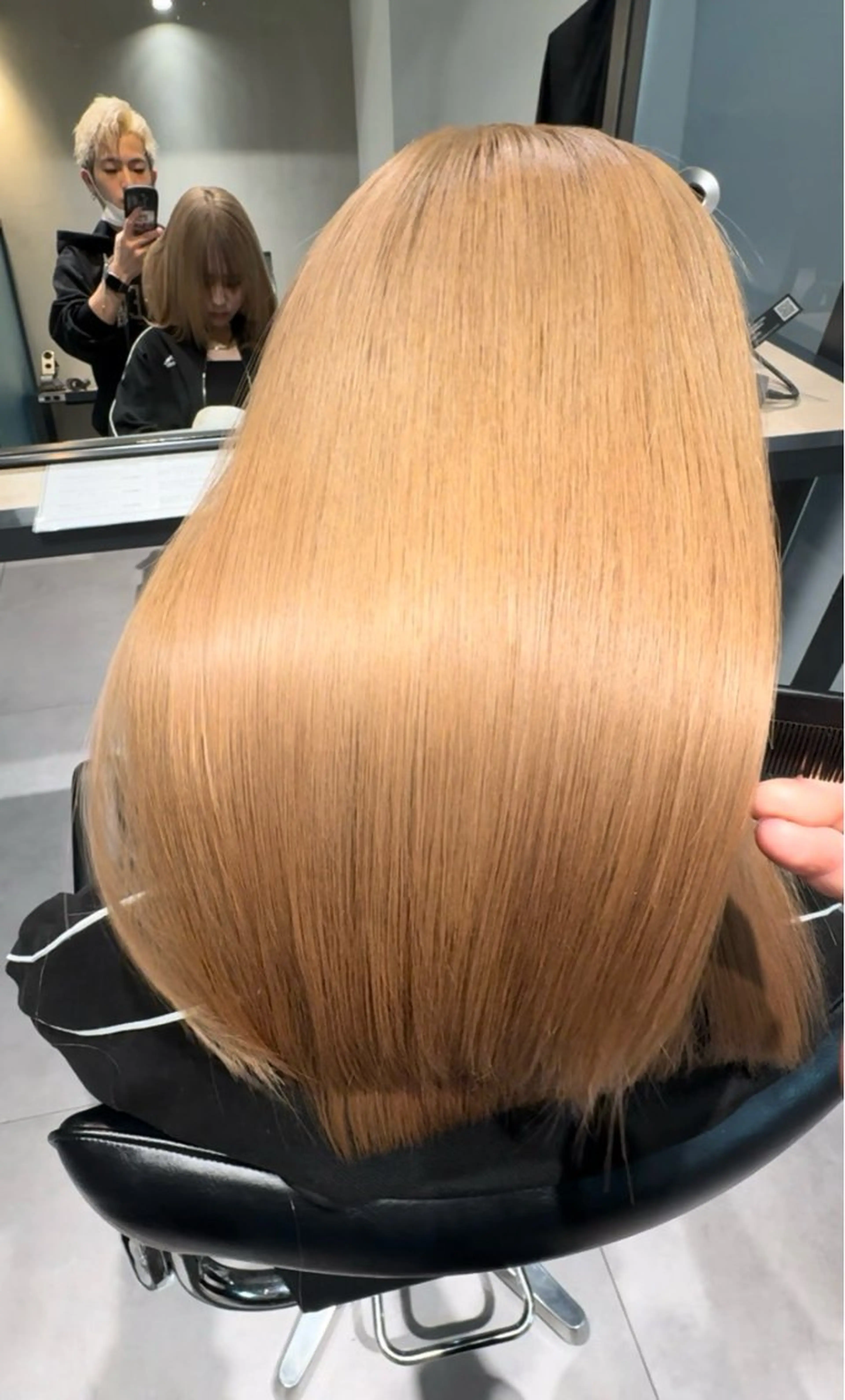 ロング 銀座/韓国/ワンホン 🤍艶髪🖤nahoのヘアスタイル