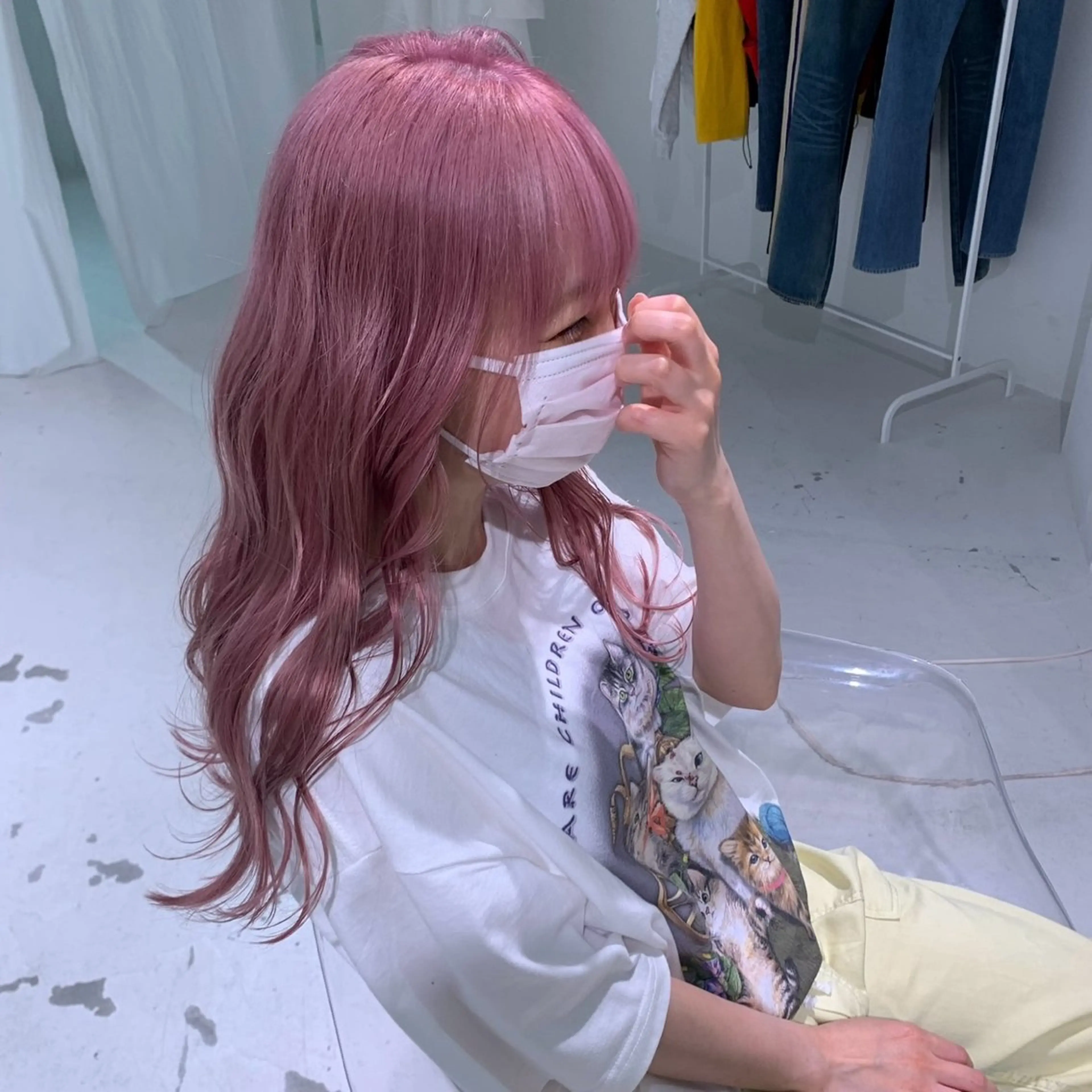 ロング カラー ヘアカラー 🍓ハイトーンカラー 🎀nene🍓のヘアスタイル