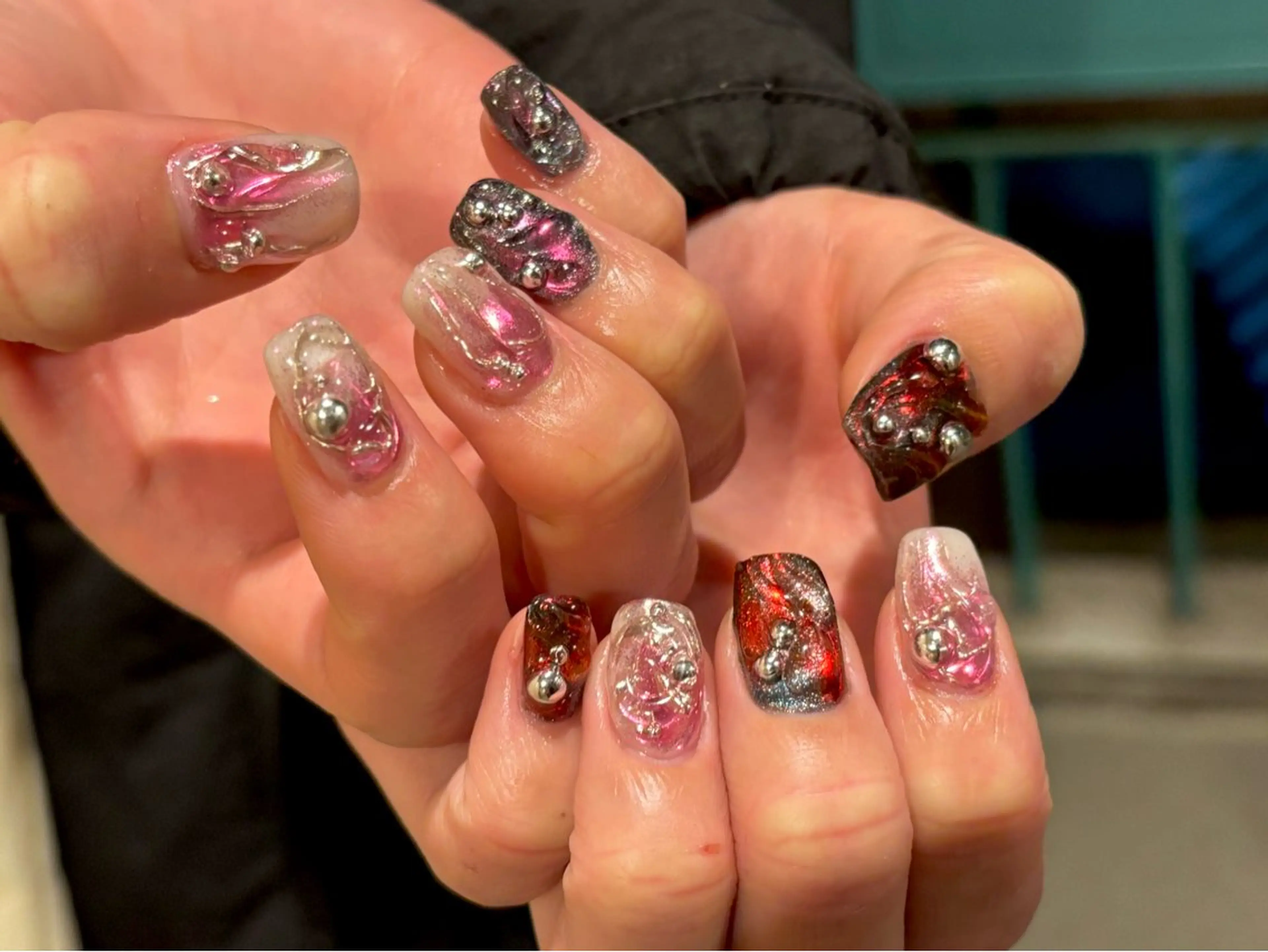 150分🌈しっかりアートも✨派手目10本アートコースの写真