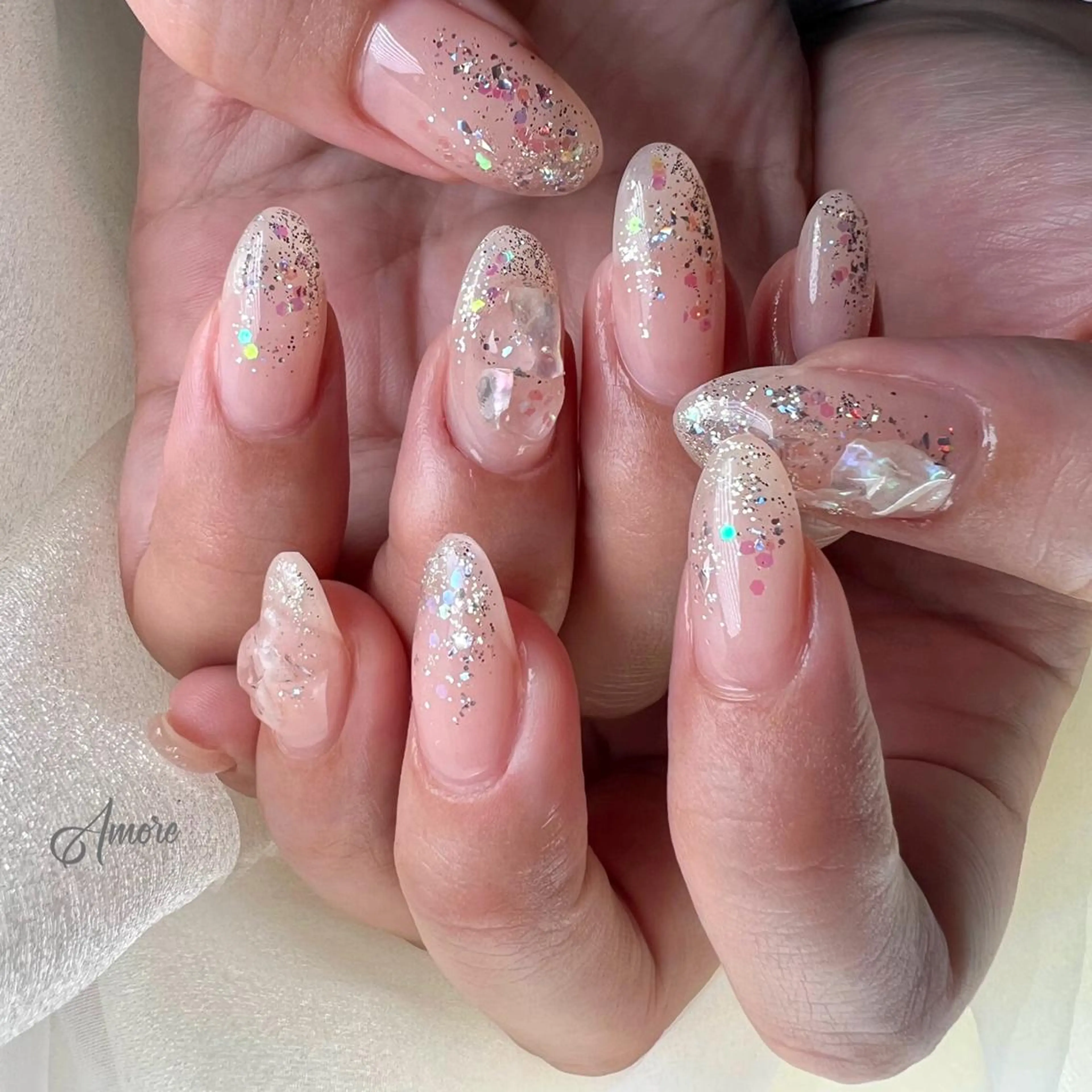 ネイル ジェルネイル 韓国ネイル パラジェル 夏ネイル You kyehwaのネイルデザイン