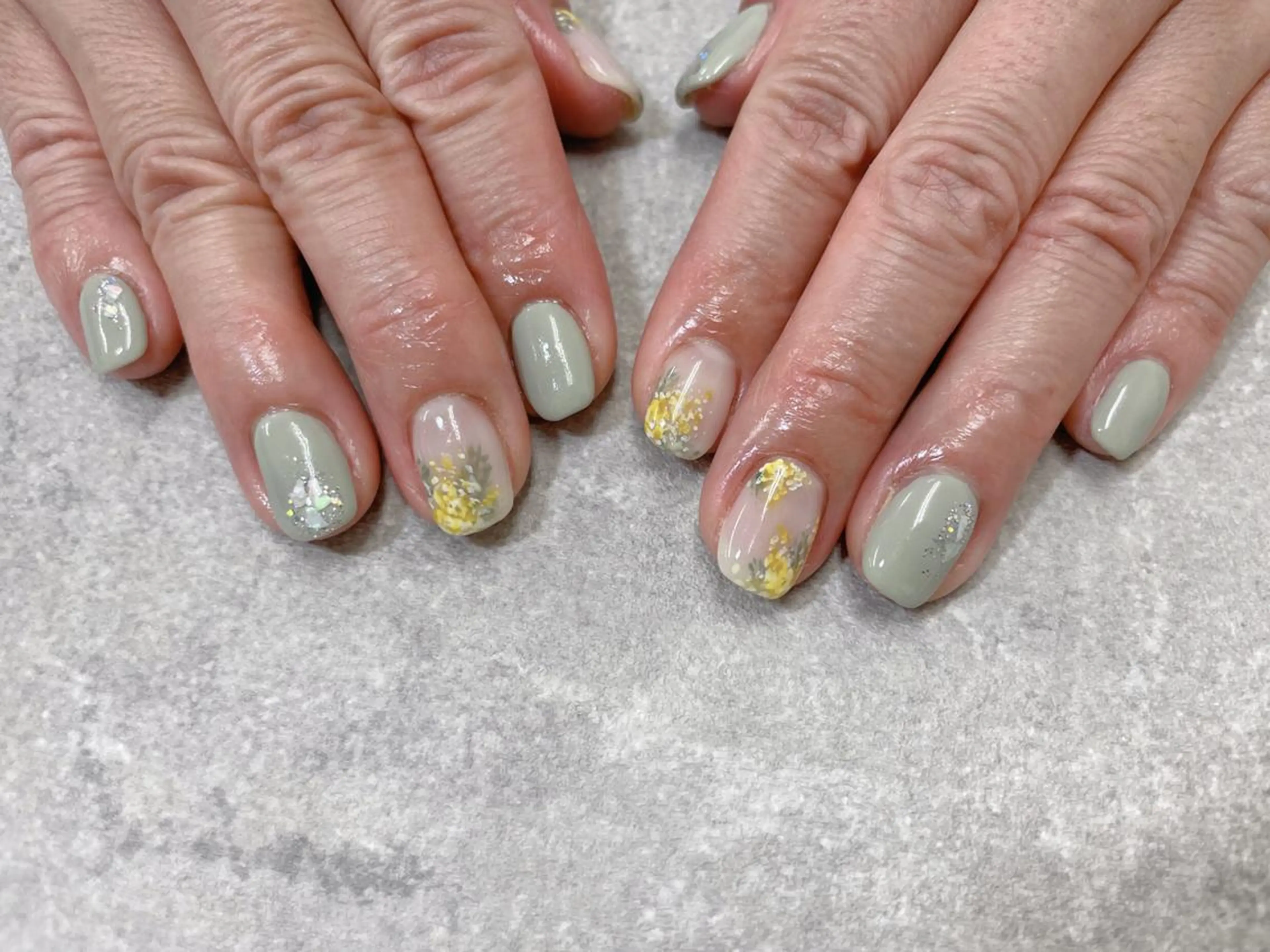 ネイル ハンドネイル foglia❁﻿. ⌇﻿imamuraのネイルデザイン