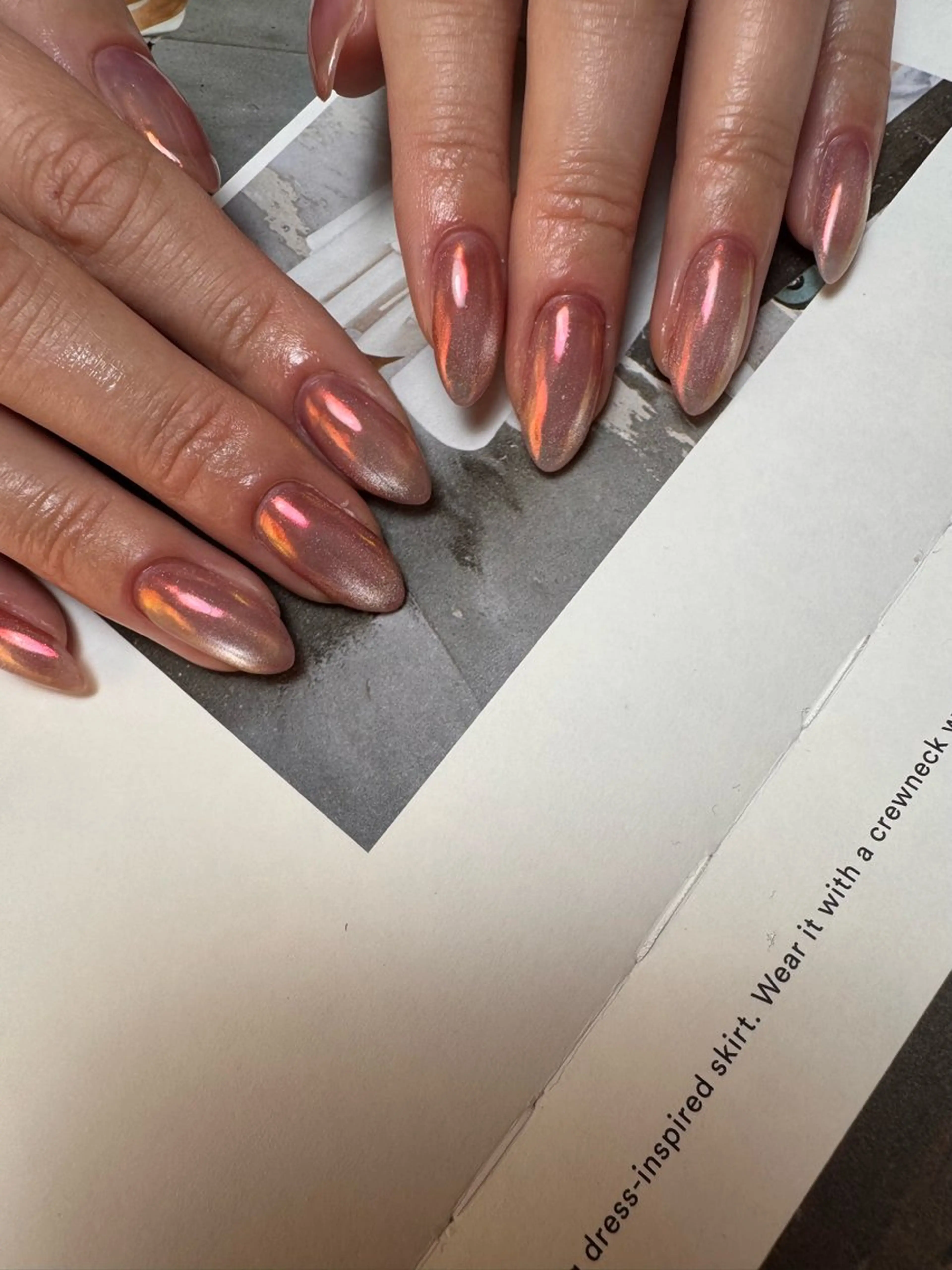 ネイル ミラーネイル ハンドネイル 白日-hakubi nail-のネイルデザイン