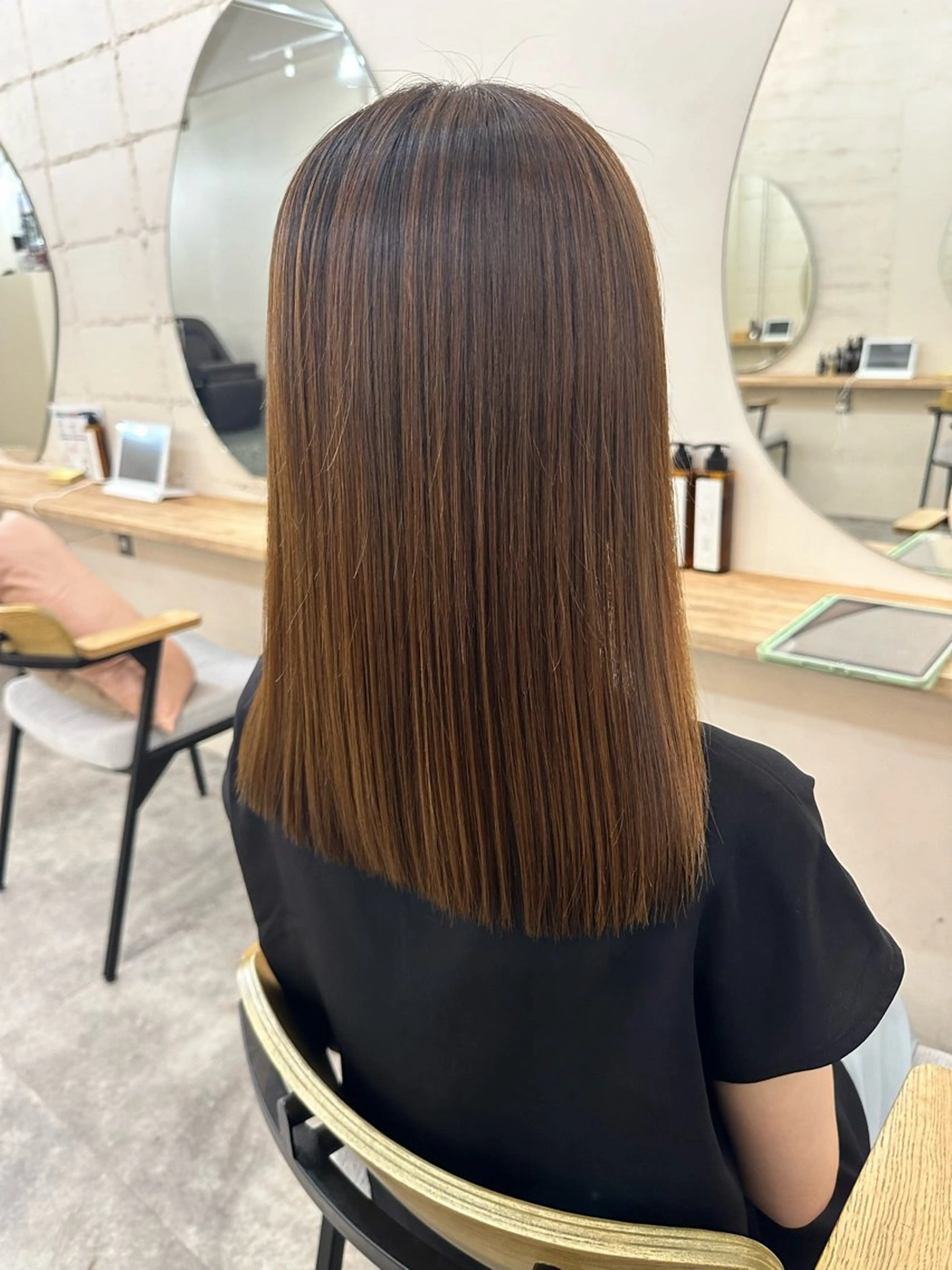 ロング 縮毛矯正 サラツヤ縮毛矯正✨ モデル募集（藤野）のヘアスタイル