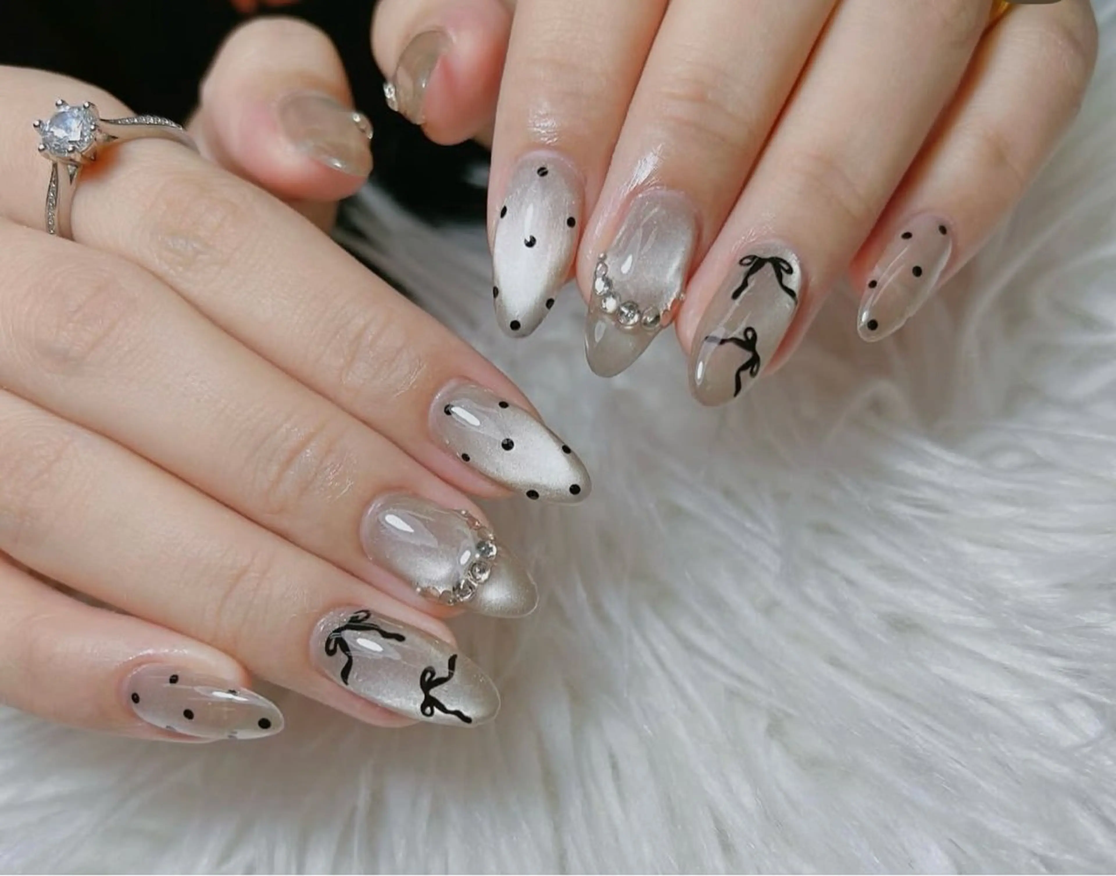 ネイル 韓国ネイル 持ち込み ニュアンスネイル ネイルチップ ハンドネイル TABI ANA.CHUOのネイルデザイン