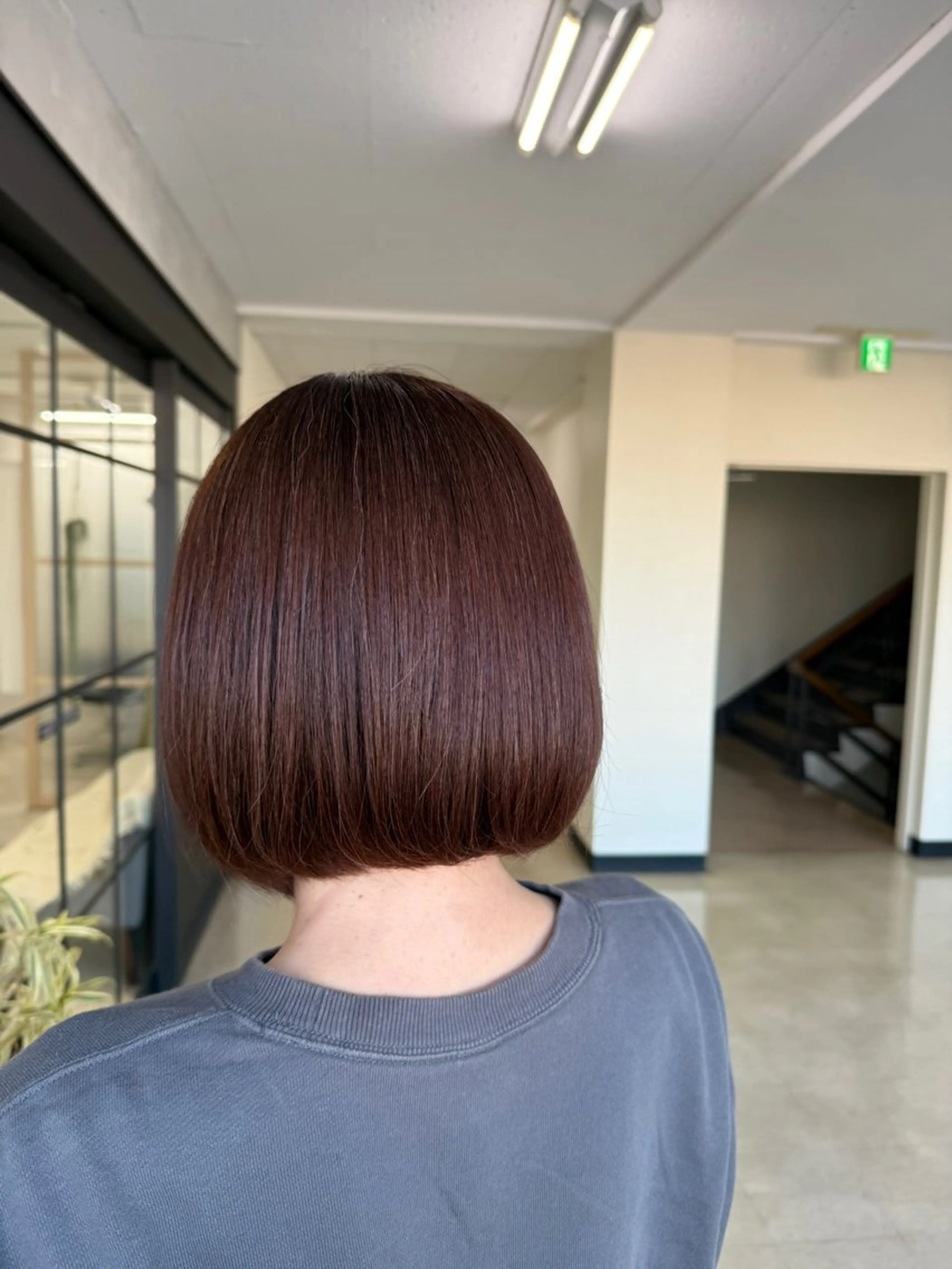 ミディアム ボブ カット ヘアカラー トリートメント ヤマダレナ/個室/ 透明感艶カラー😽✨のヘアスタイル