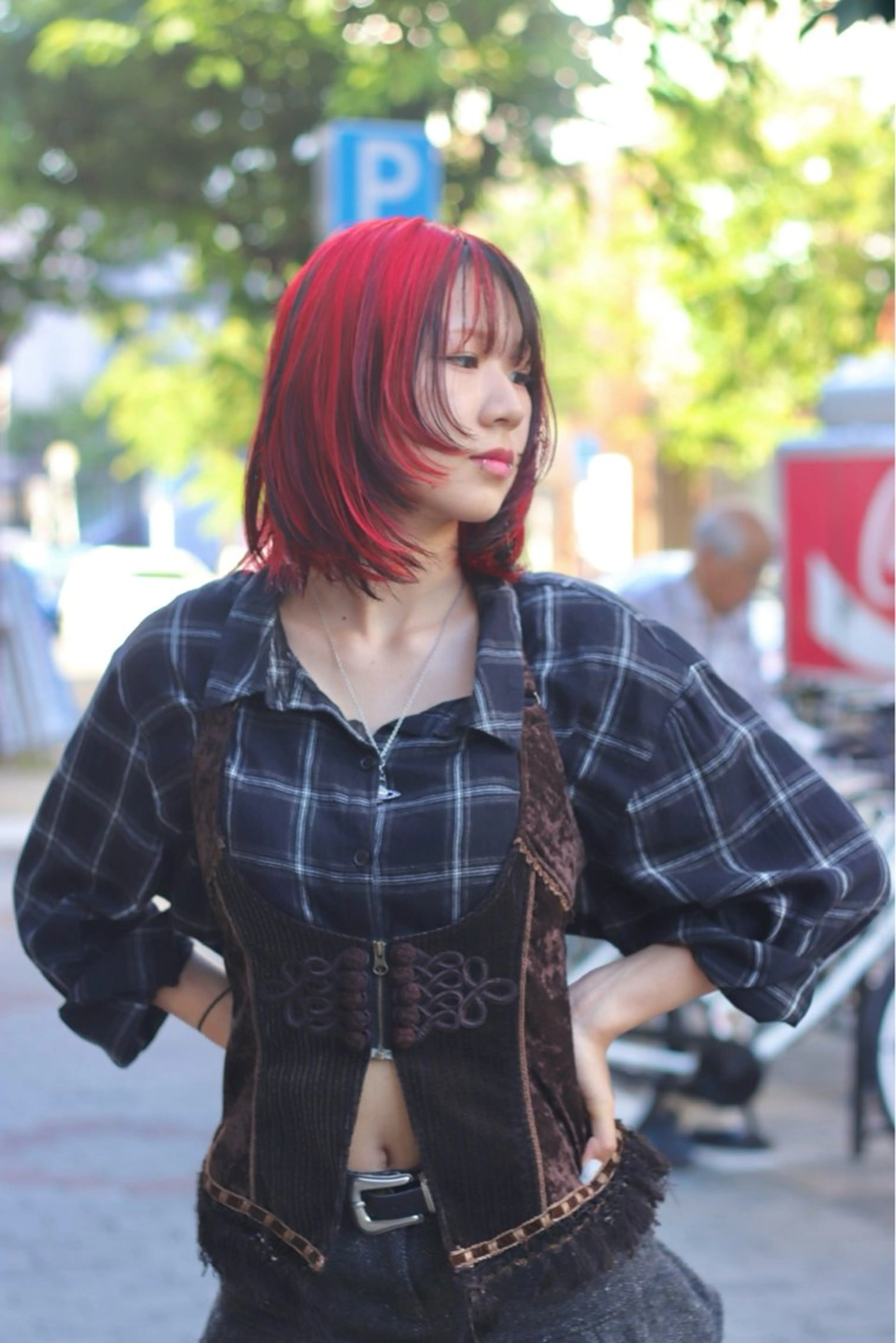 ミディアム カラー デザインカラー レイヤーカット カット ヘアカラー Joh/メンズカット /レイヤー/ブリーチのヘアスタイル