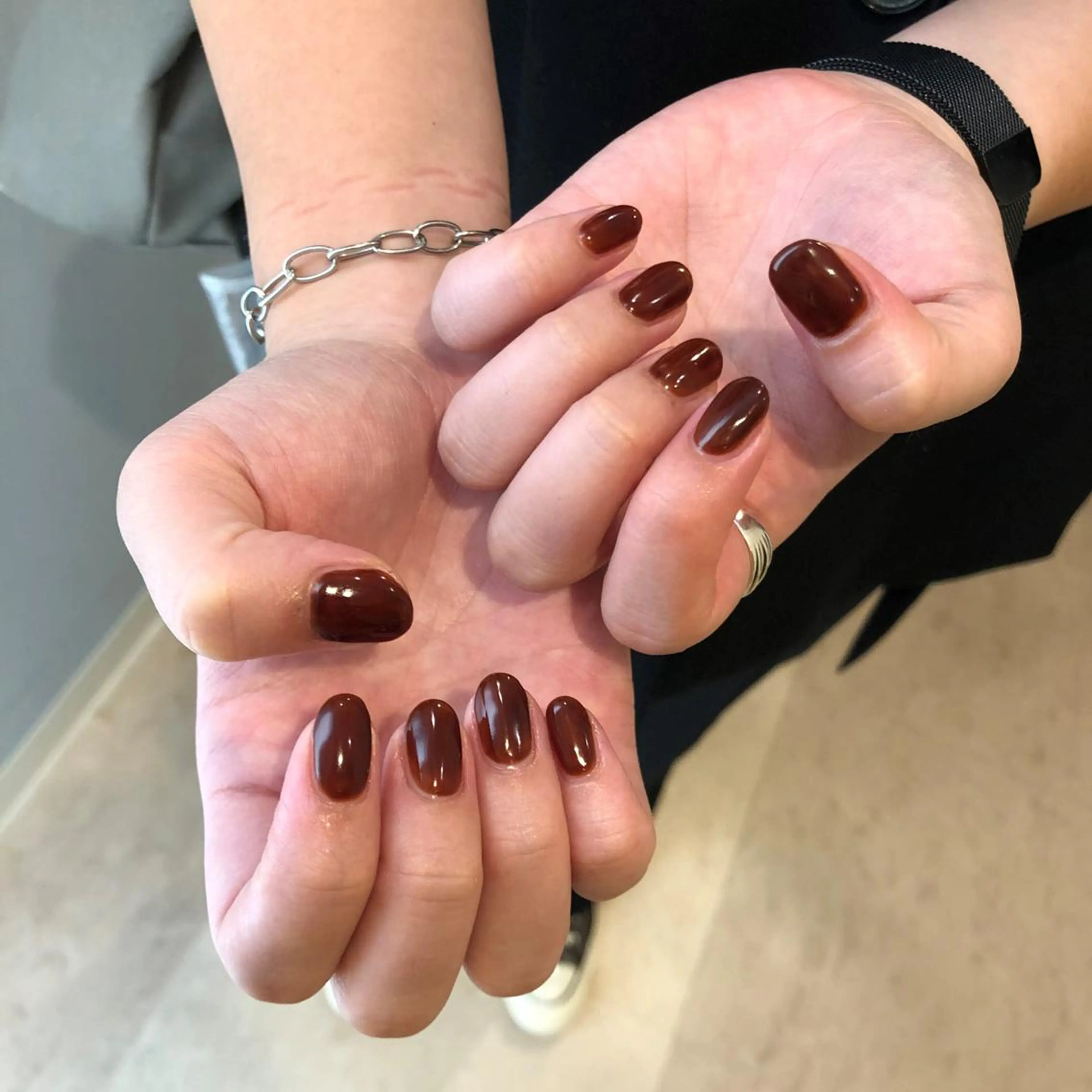 ネイル ワンカラーネイル ハンドネイル ハンドケア cerapiage mizukiのネイルデザイン