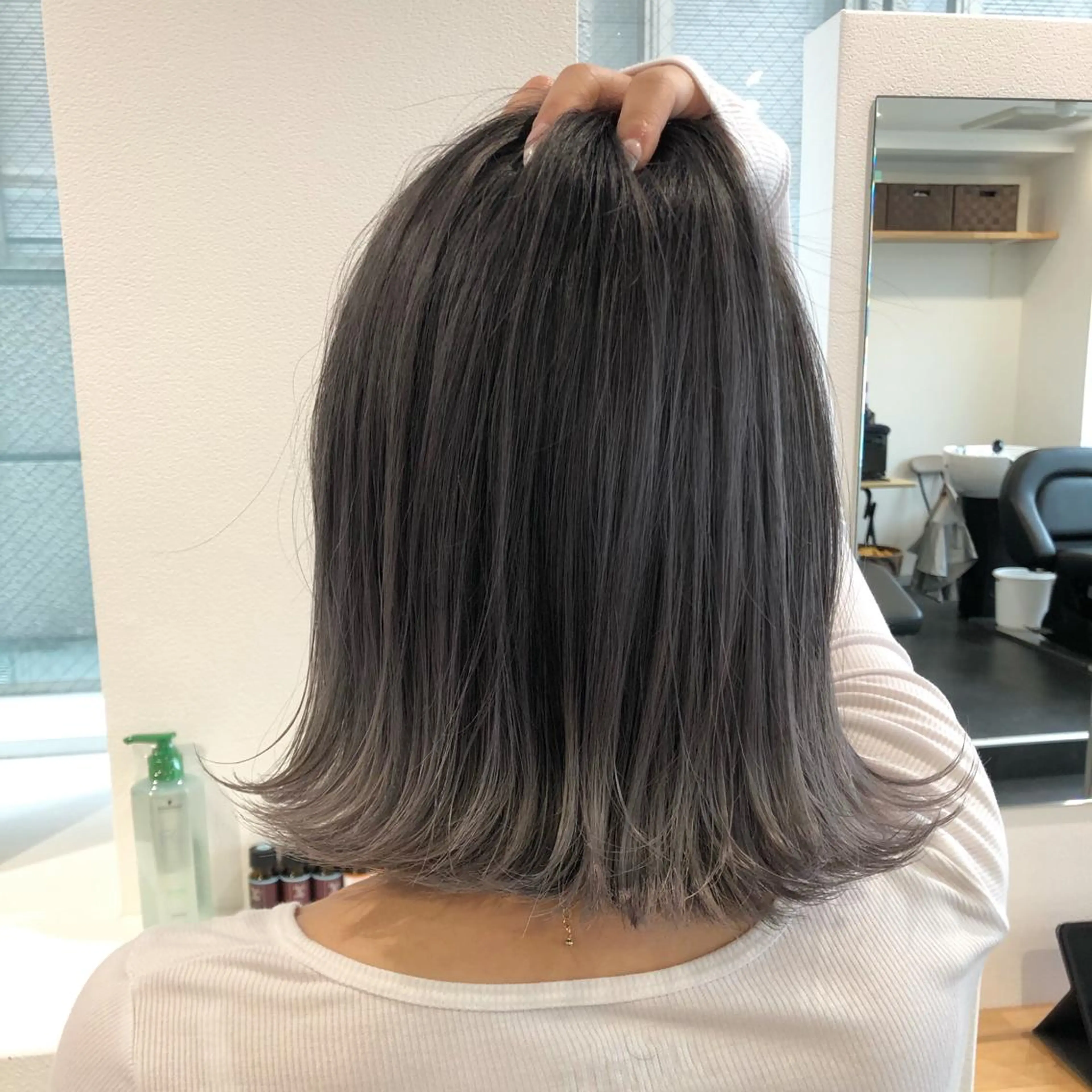 ショート カラー グレージュ ヘアカラー JILBLAN京都 ショート/ハイライトのヘアスタイル