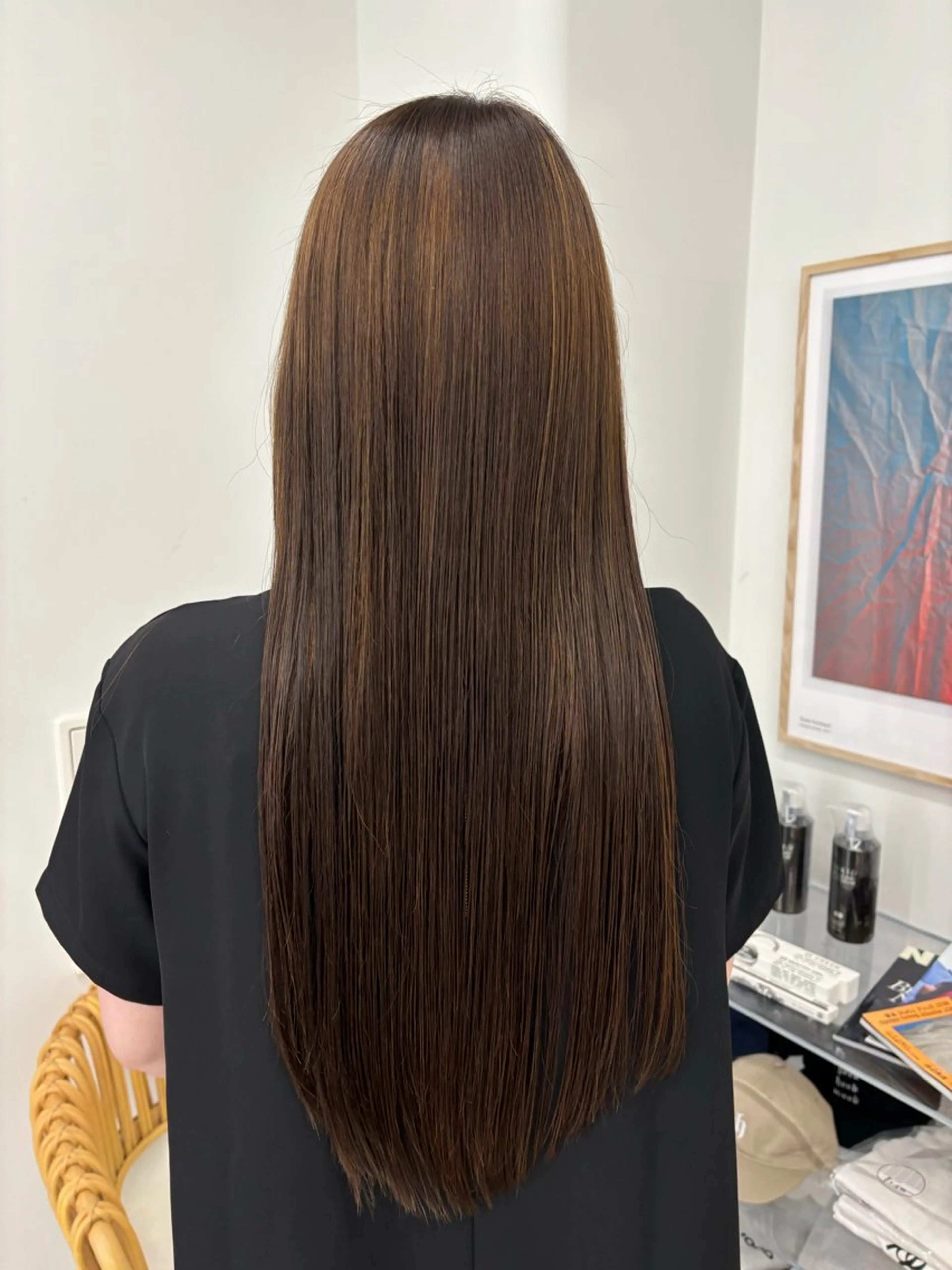 ロング トリートメント リン🔔ボブ cut ベージュカラー🤎のヘアスタイル