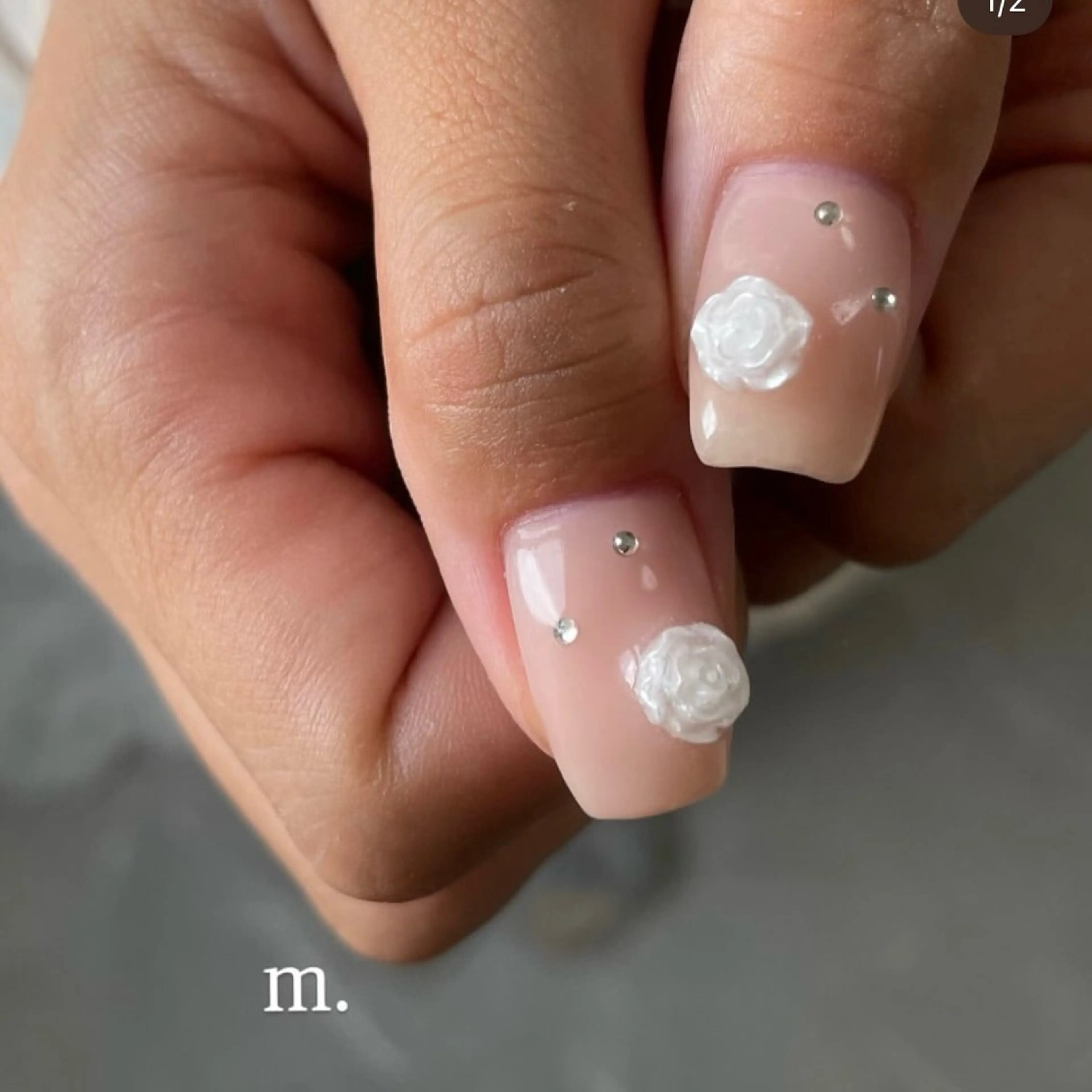 ネイル ブライダルネイル フットネイル m.nail salonのネイルデザイン