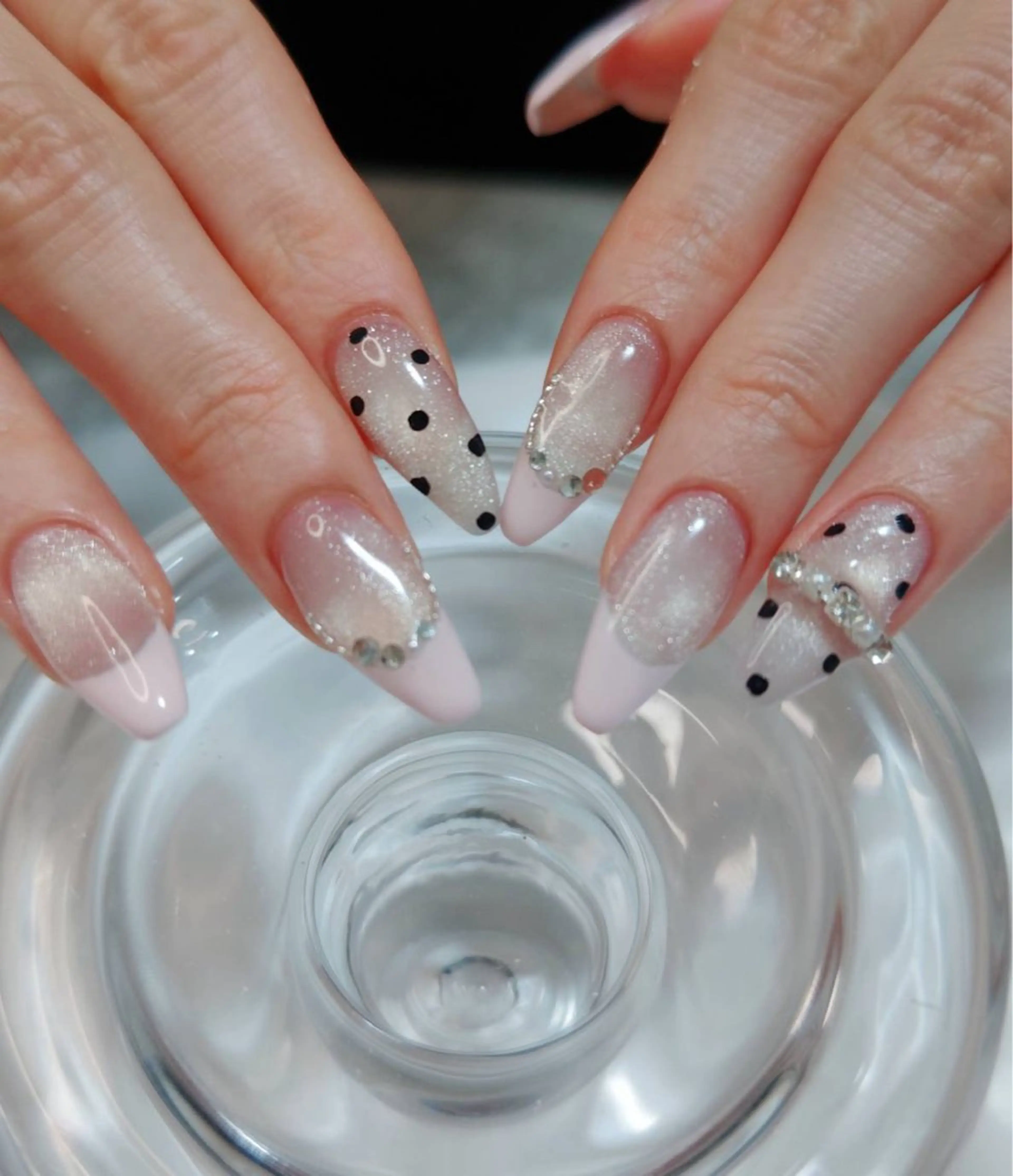 ネイル フレンチネイル 韓国ネイル ワンホンネイル ハンドネイル cheri/ Sekiのネイルデザイン