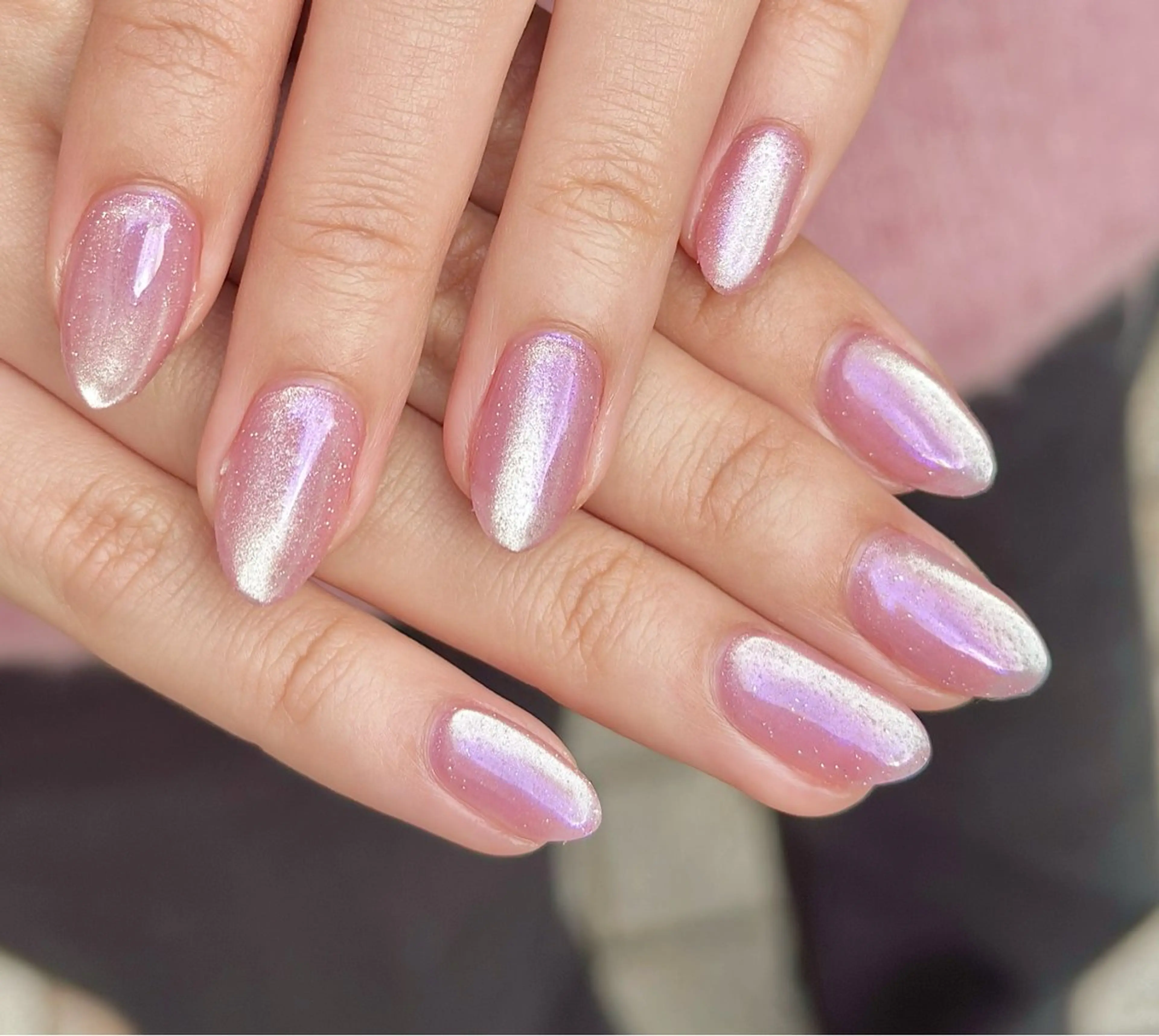 ネイル オーロラネイル フラッシュネイル ハンドネイル m_nail所属・O Mayaのネイルデザイン