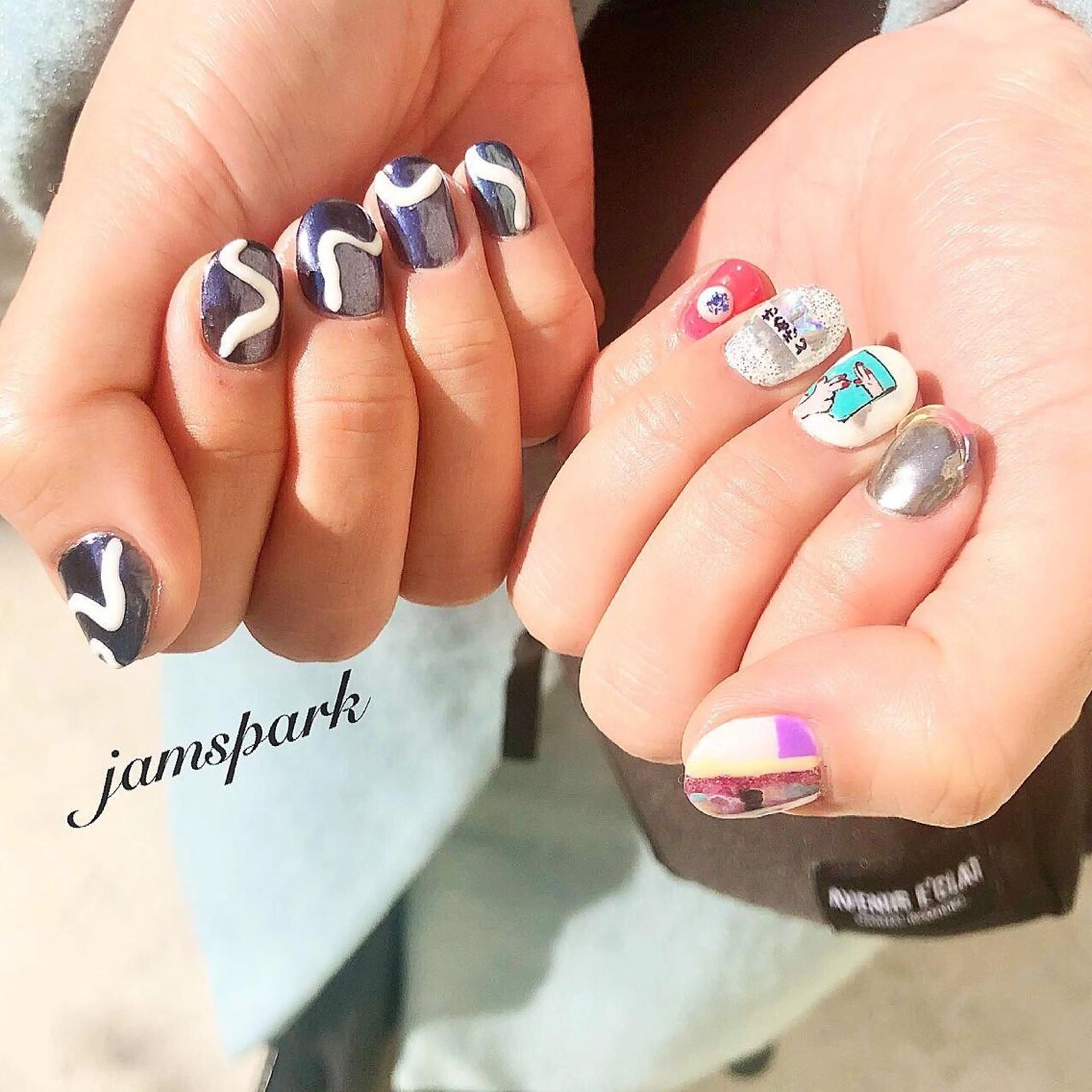 ネイル アートネイル ニュアンスネイル ハンドネイル jamspark ✨のネイルデザイン