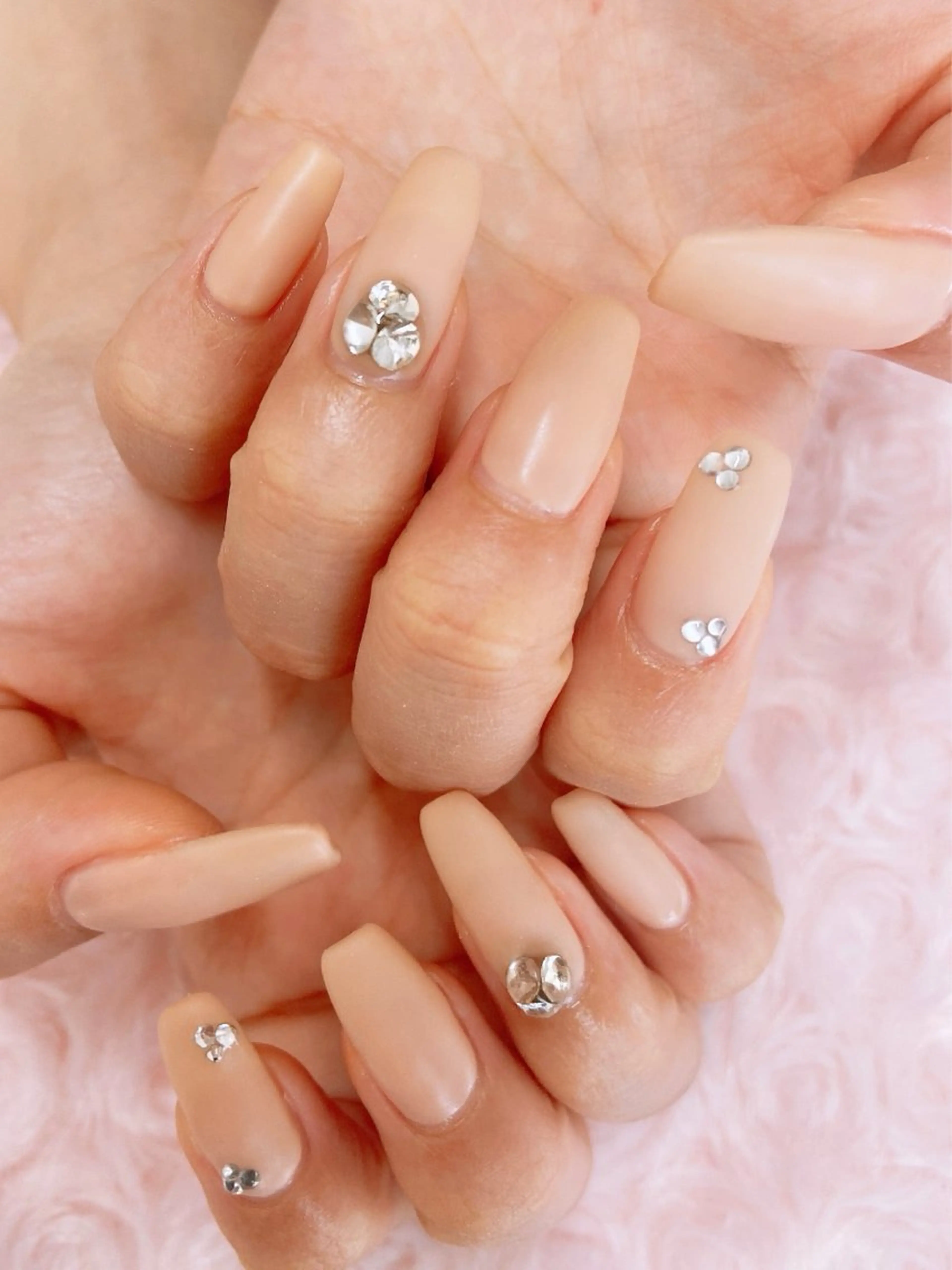 ネイル ジェルネイル ロングネイル マットネイル オフィスネイル ワンカラーネイル フットネイル nail salon Berry所属・前田 りかのネイルデザイン