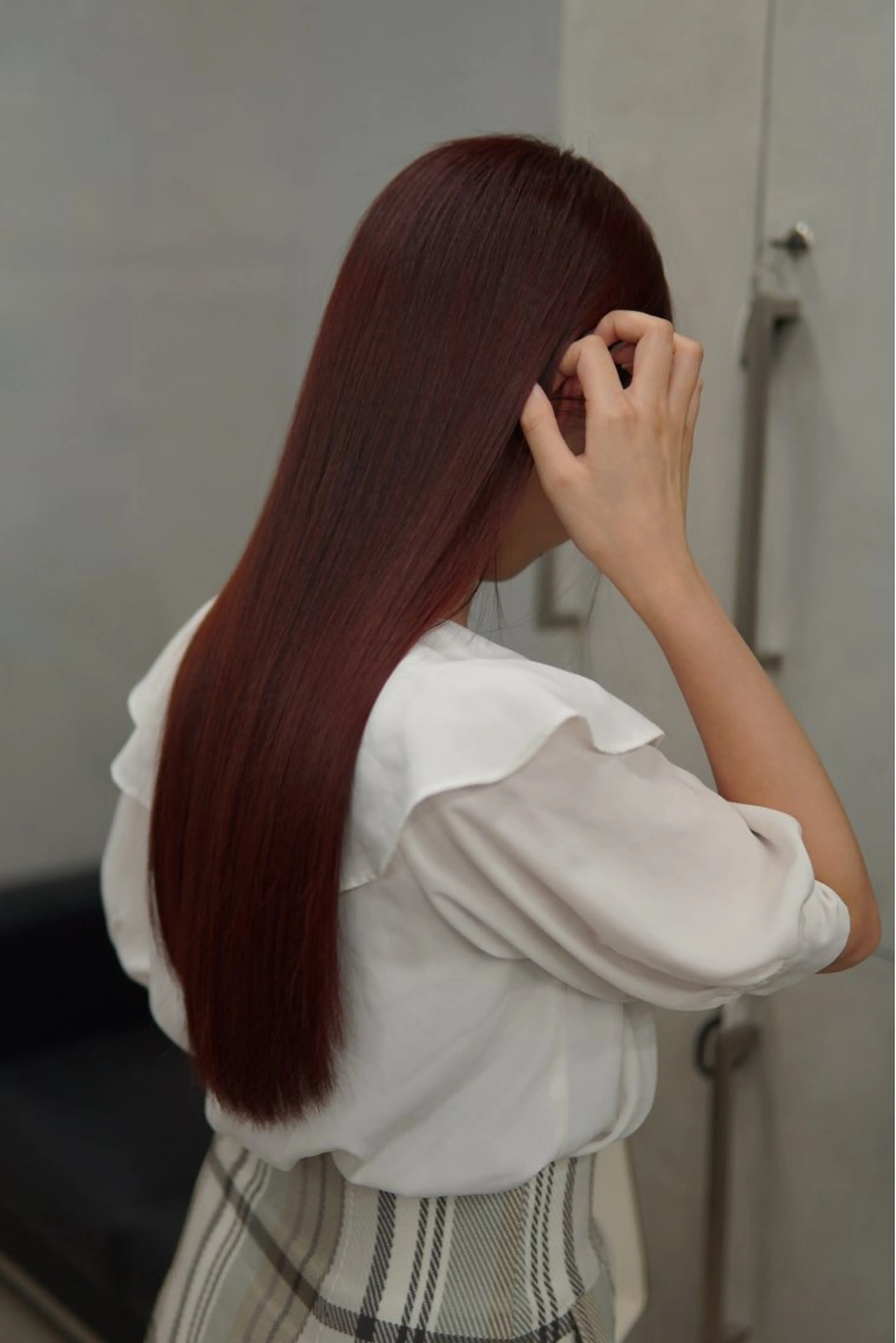 ロング ヘアカラー トリートメント navile 銀座 角田 龍太のヘアスタイル