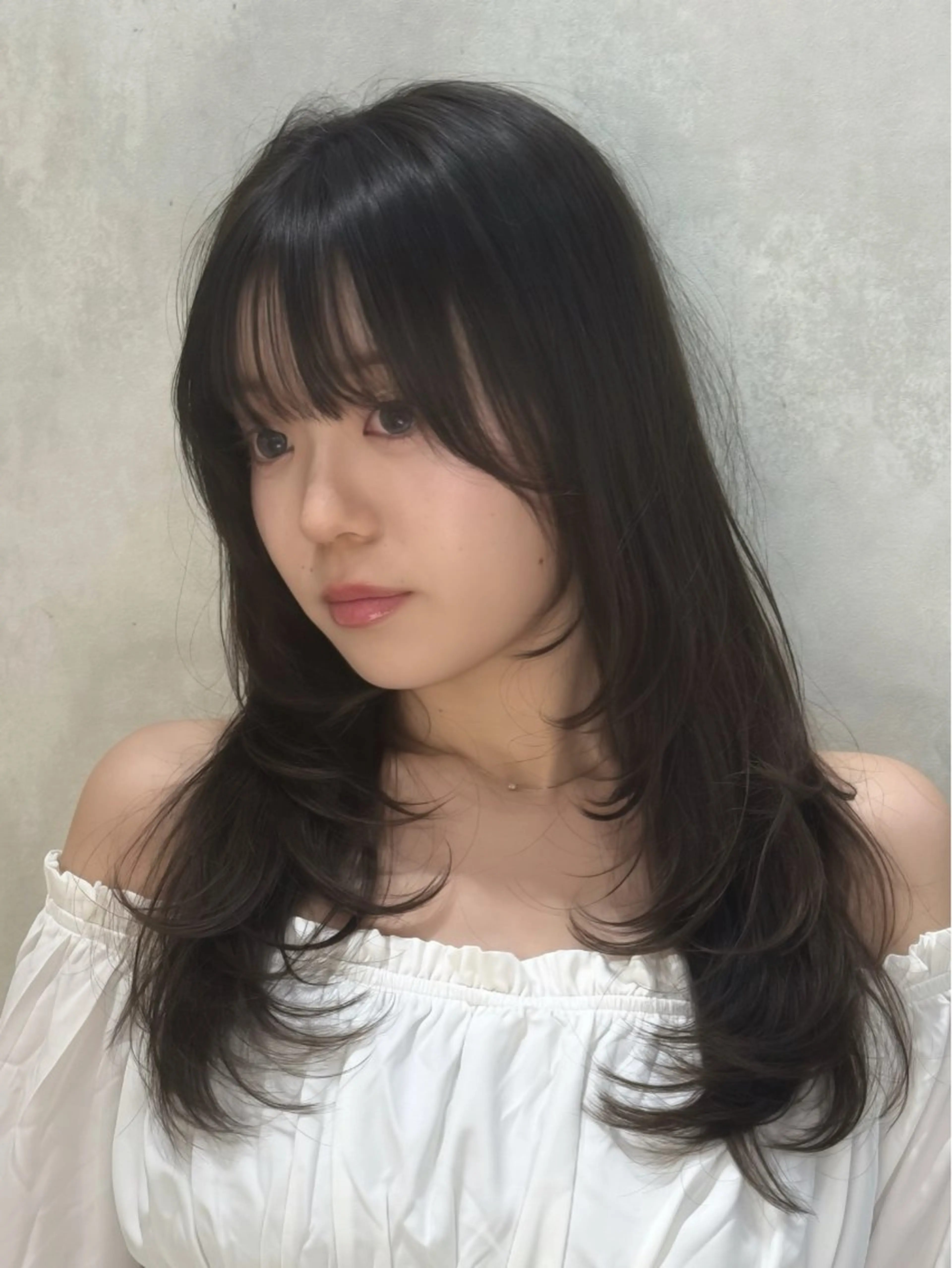 ロング カット ヘアカラー トリートメント 🌷ハナ🌷/顔周り レイヤー/モテ髪🎀のヘアスタイル