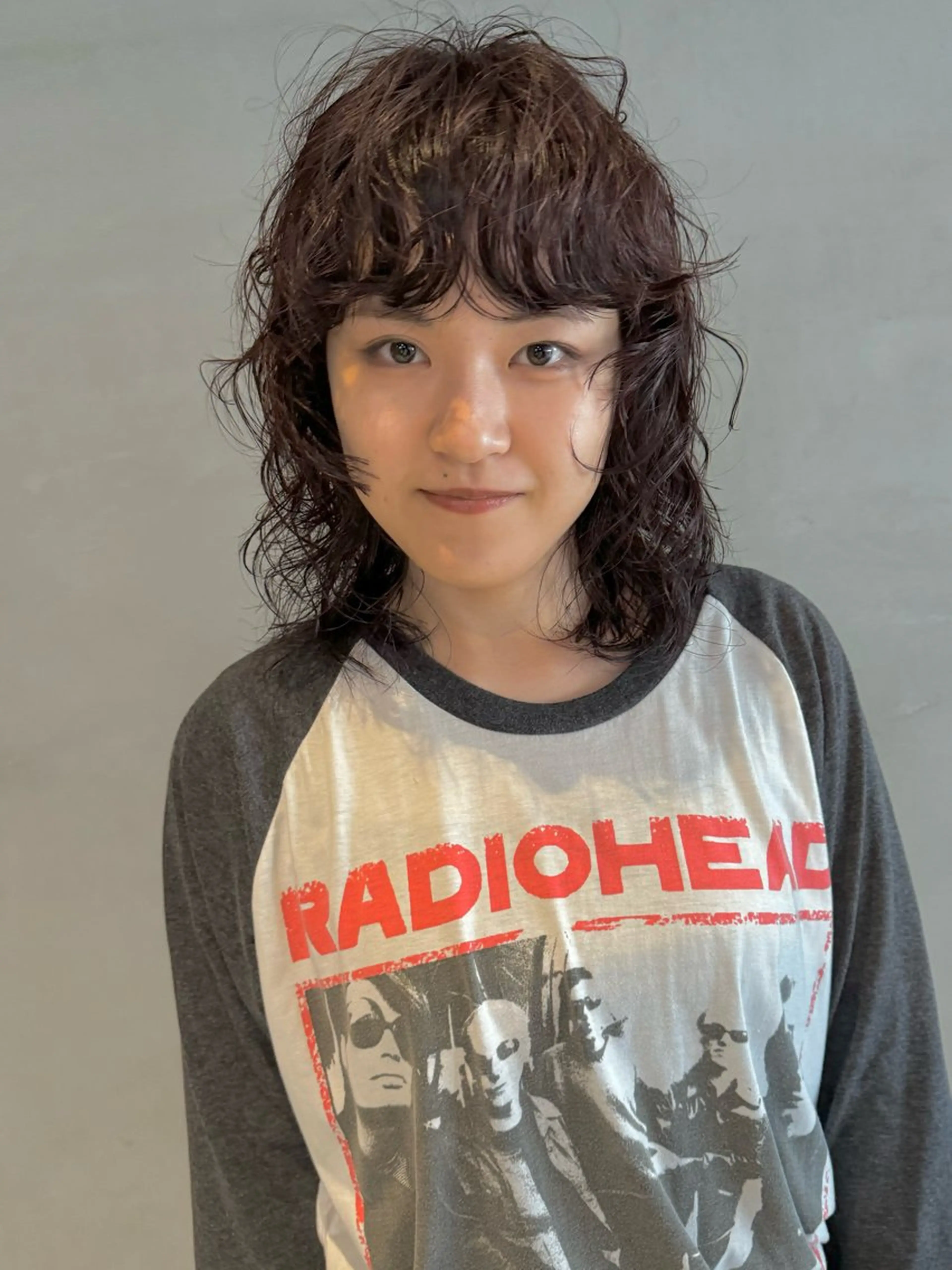 ミディアム パーマ ミディアムパーマ レイヤーカット ワイドバング ウルフカット カット パーマ トリートメント 🧼柴田 健太郎🧼のヘアスタイル