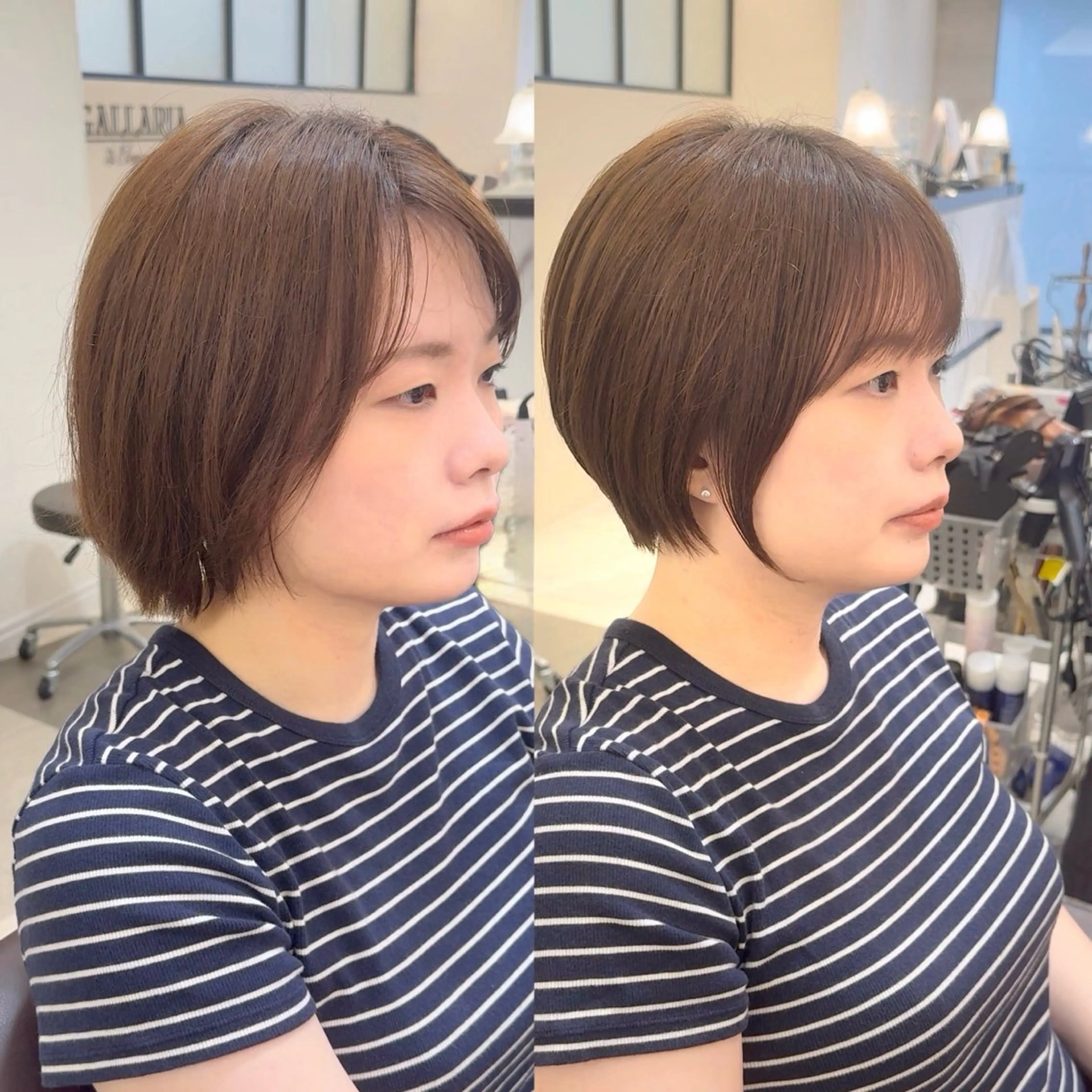 ショート カット ガレリアエレガンテ名駅店所属・【ショート/ボブ 丸みショート】深萱のヘアスタイル